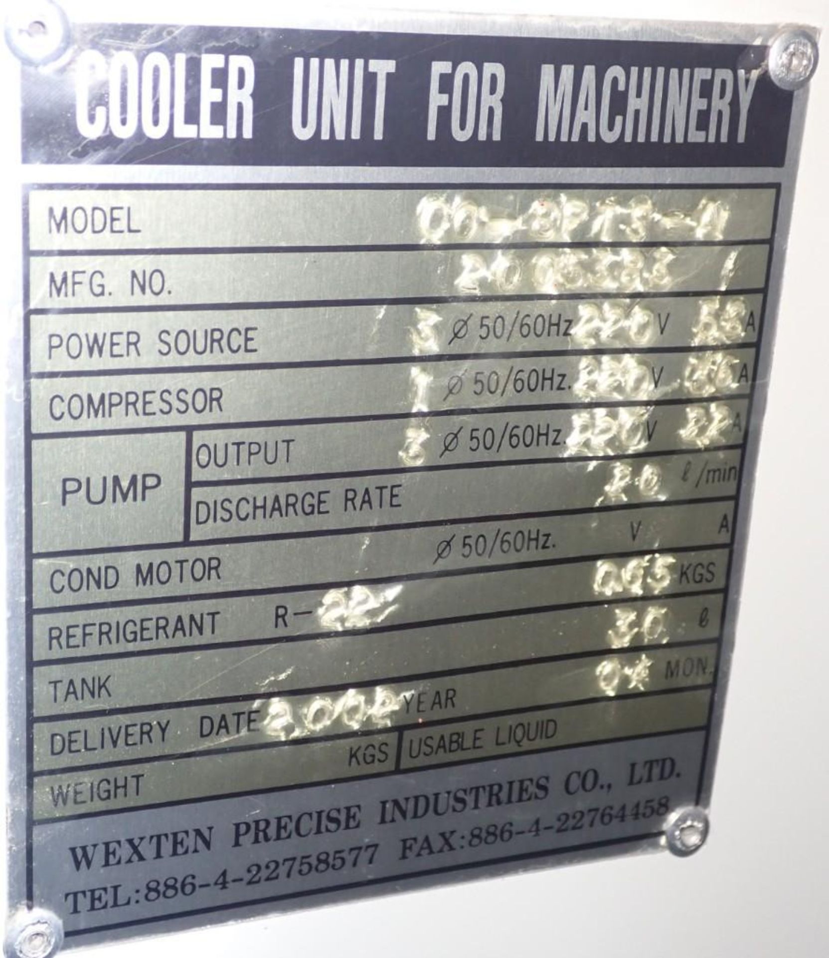 Wexten Machine Oil Chiller / Cooler - Image 5 of 5