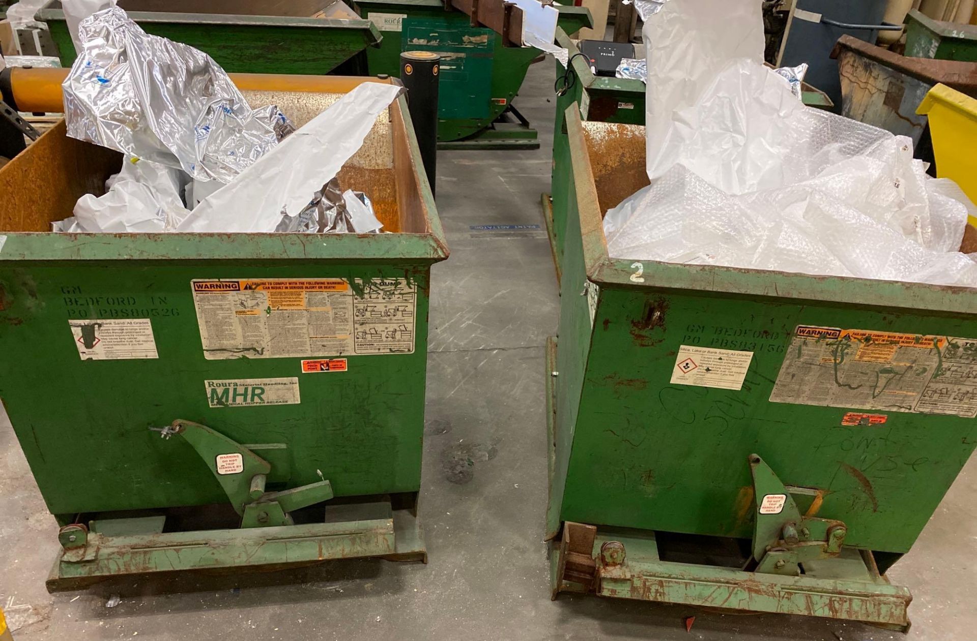 Lot of (2) Roura 1 Yard Self Dumping Hoppers - Image 2 of 15