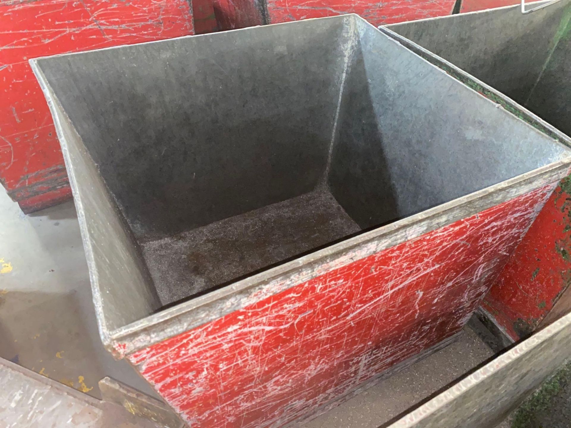 Lot of (5) Roura Red Steel Bins, 31" x 36" x 28" H - Image 4 of 17