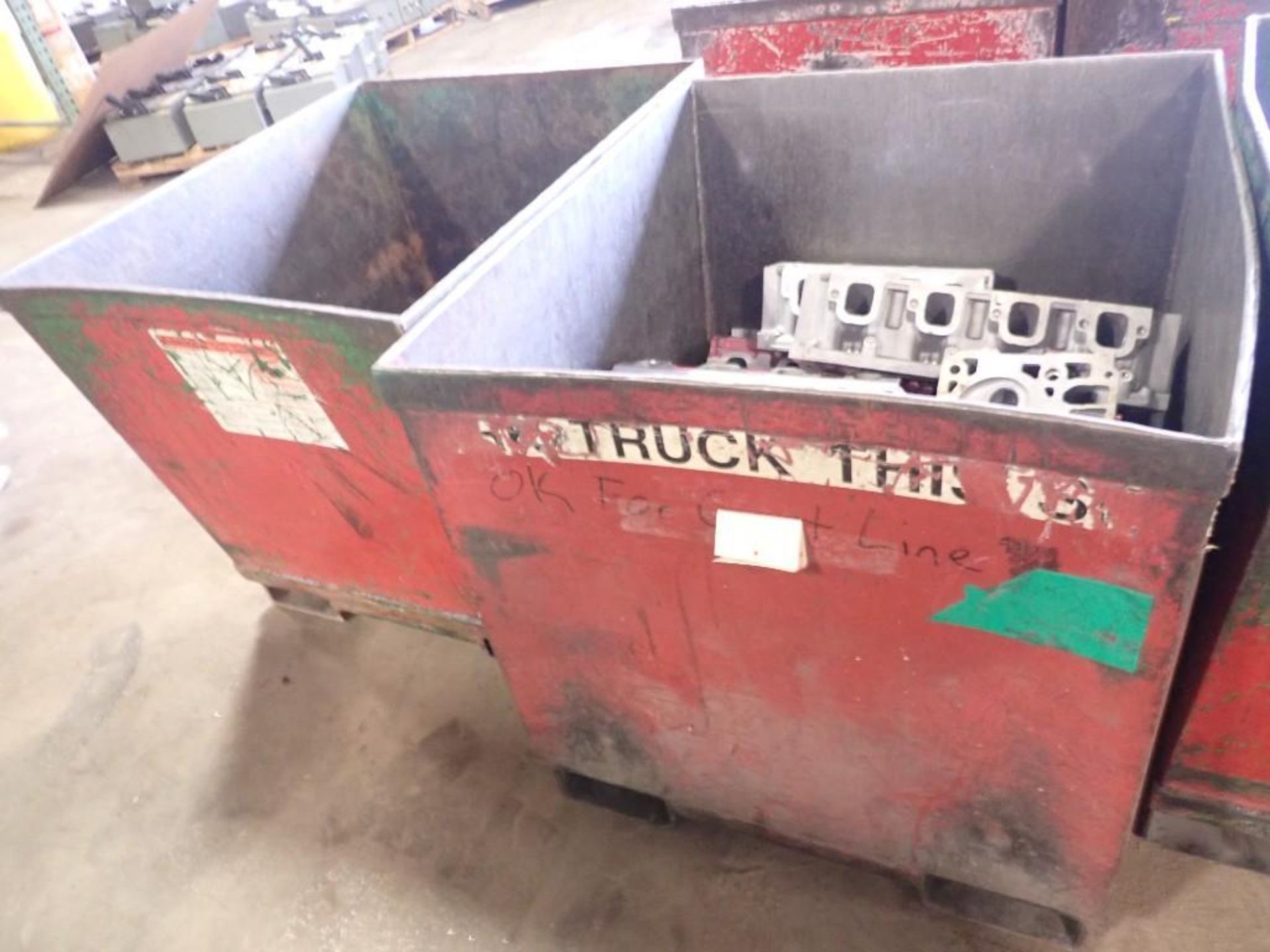 Lot of (5) Roura Red Steel Bins, 31" x 36" x 28" H - Image 13 of 17