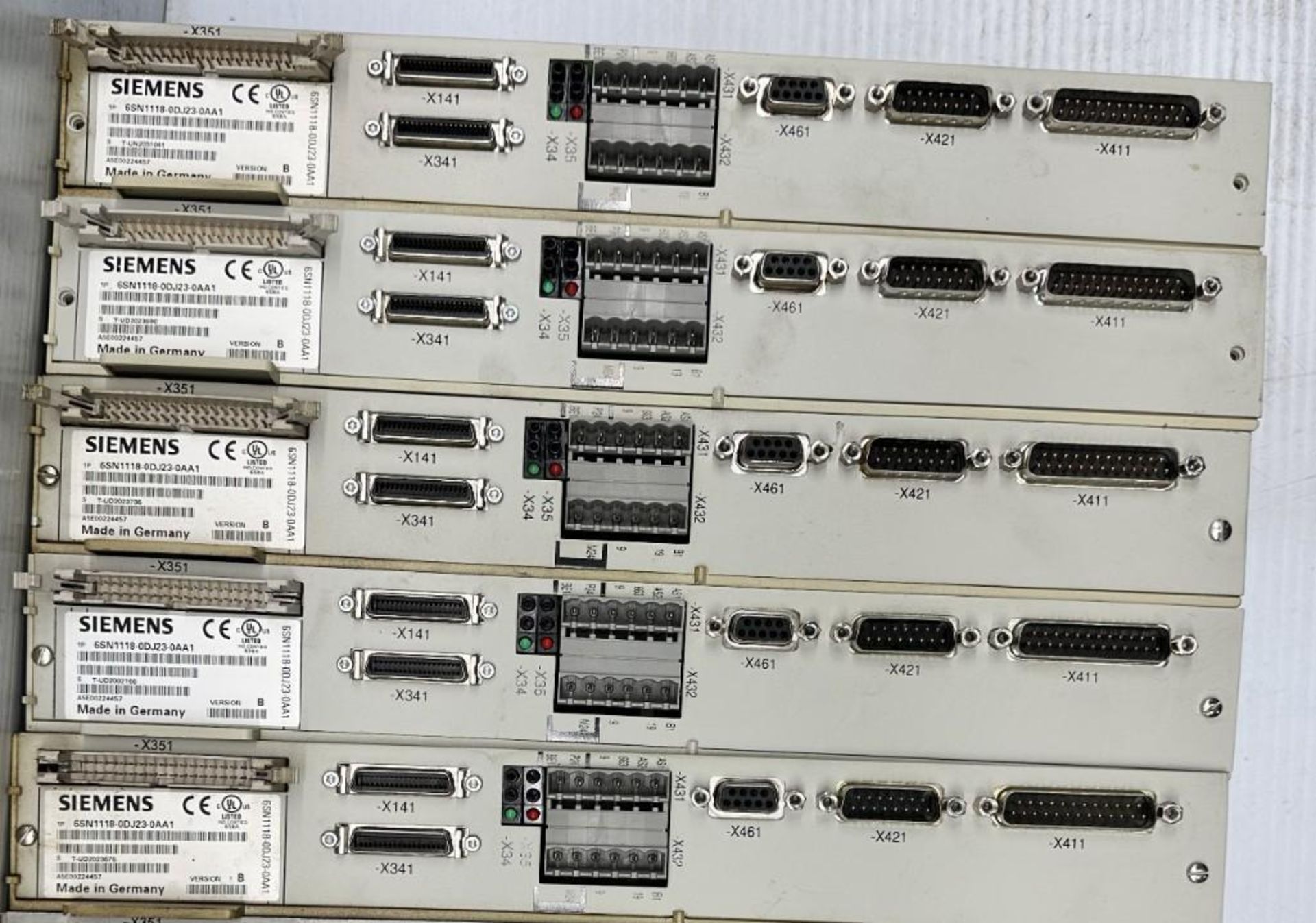 Lot of (5) Siemens #6SN1118-0DJ23-0AA1 Circuit Boards