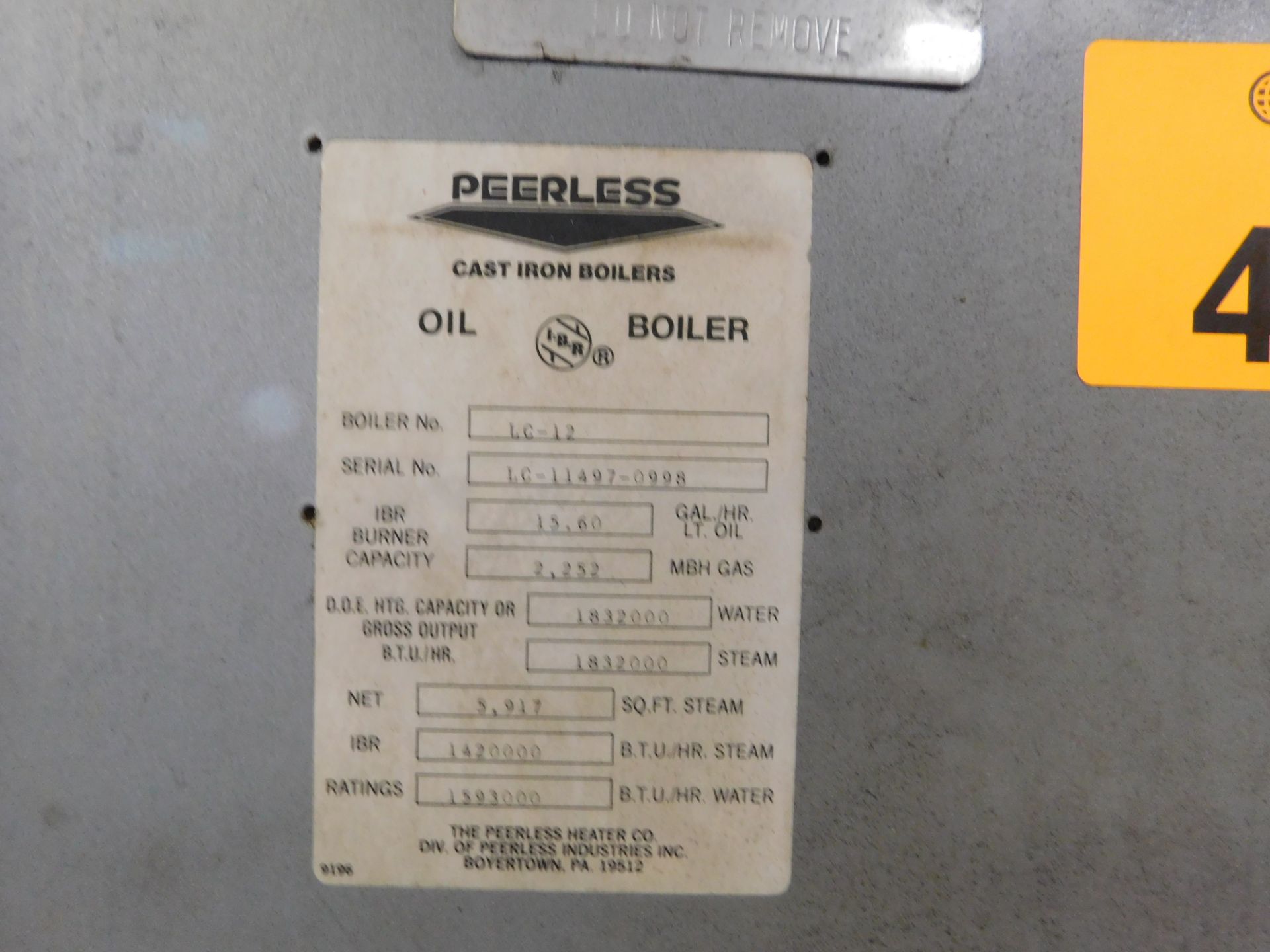 Peerless Boiler - Image 5 of 6