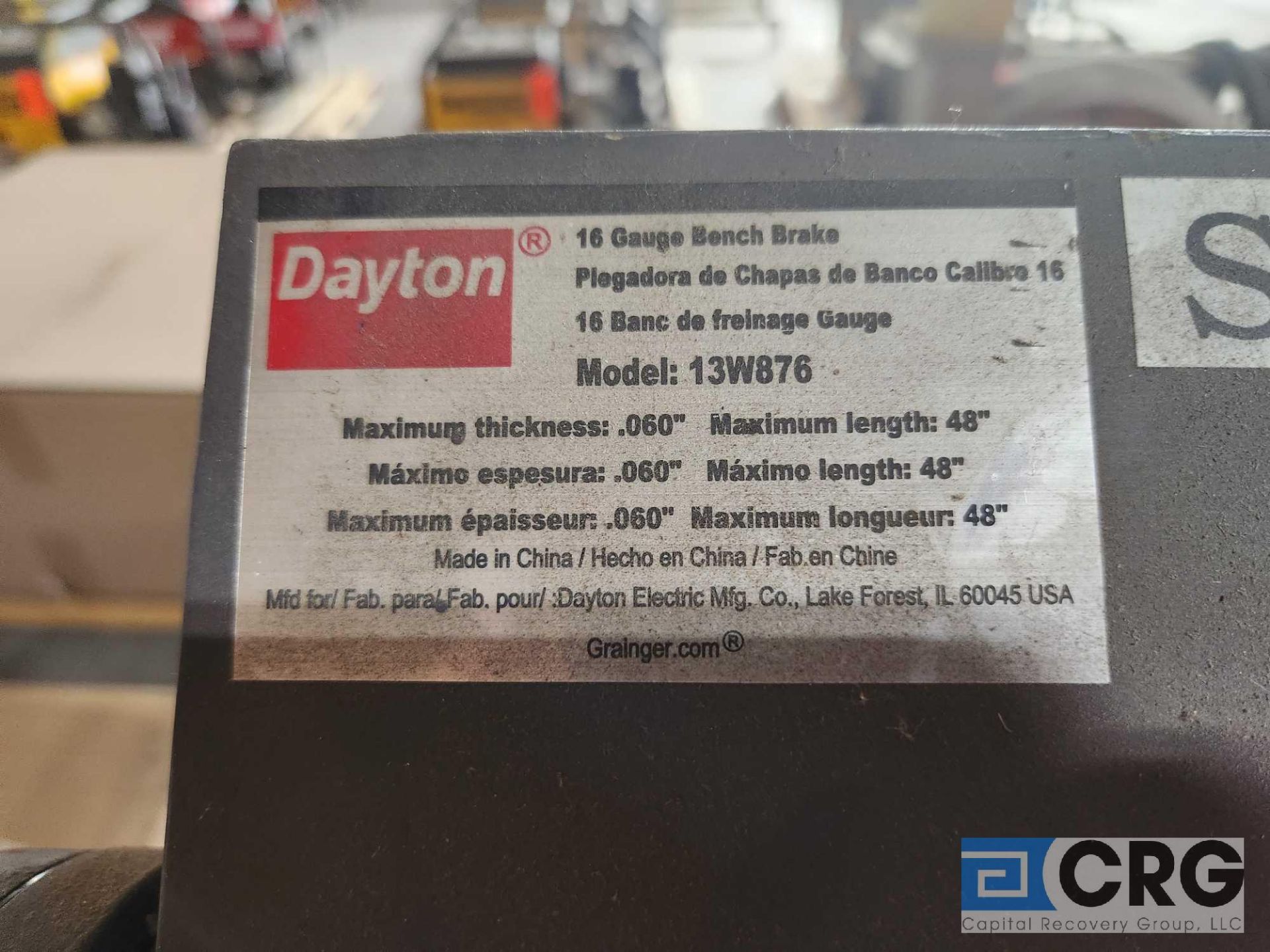 Dayton Manual Brake - Image 2 of 2