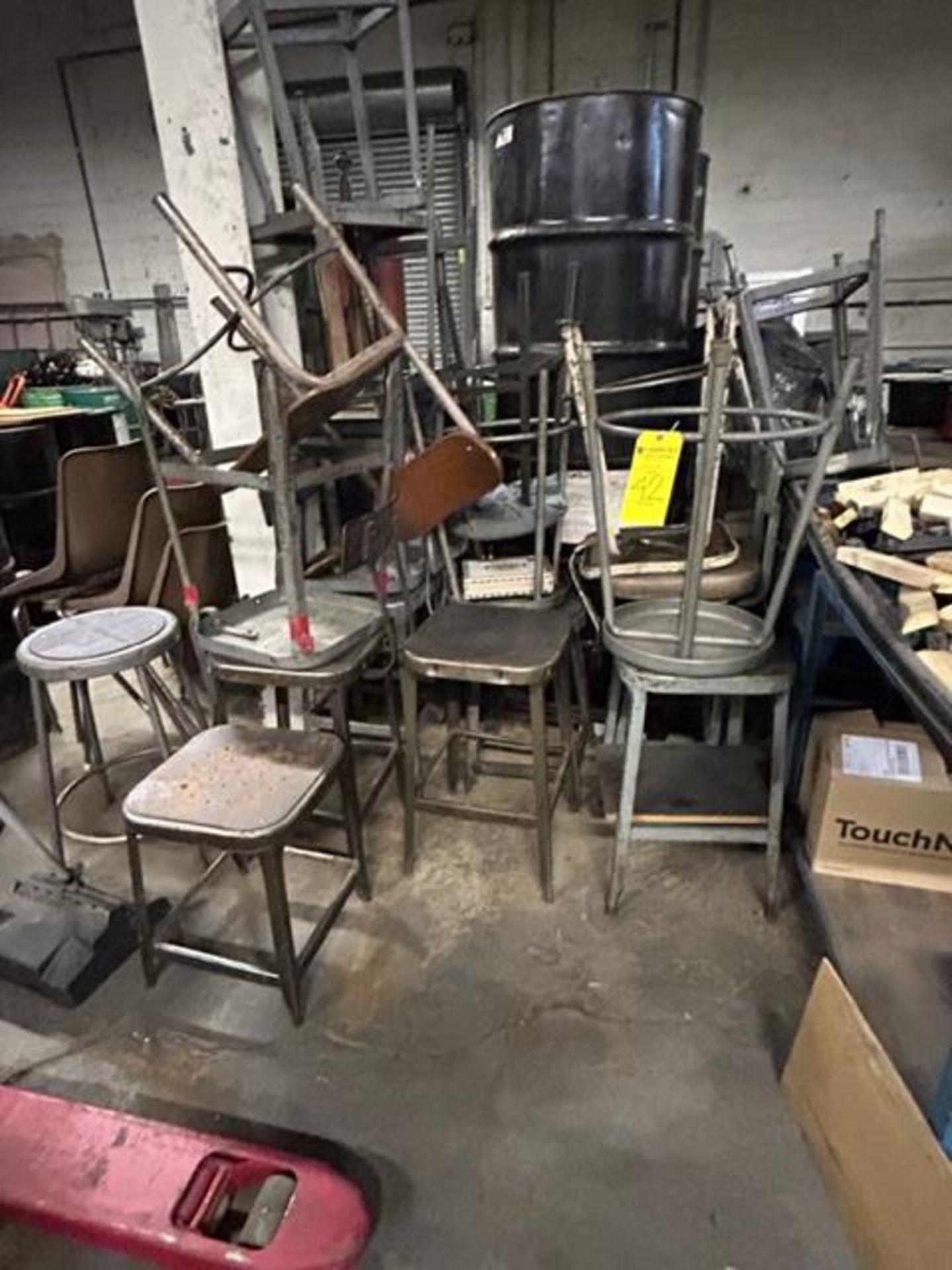 Lot - (16) Shop Stools