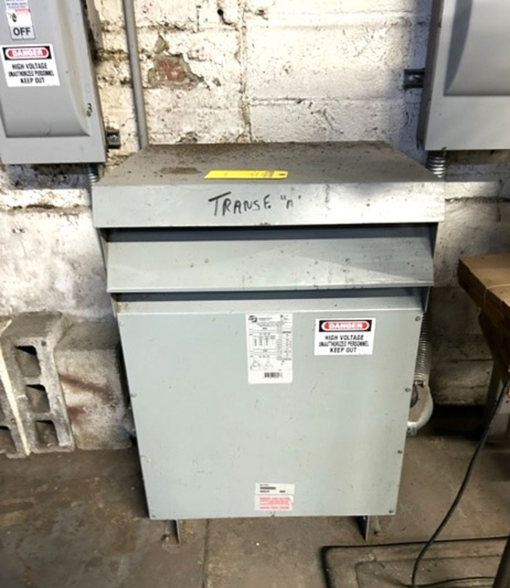 Lot - (3) 75KVA Transformers Ham & Power Solutions Inc. - Image 2 of 3