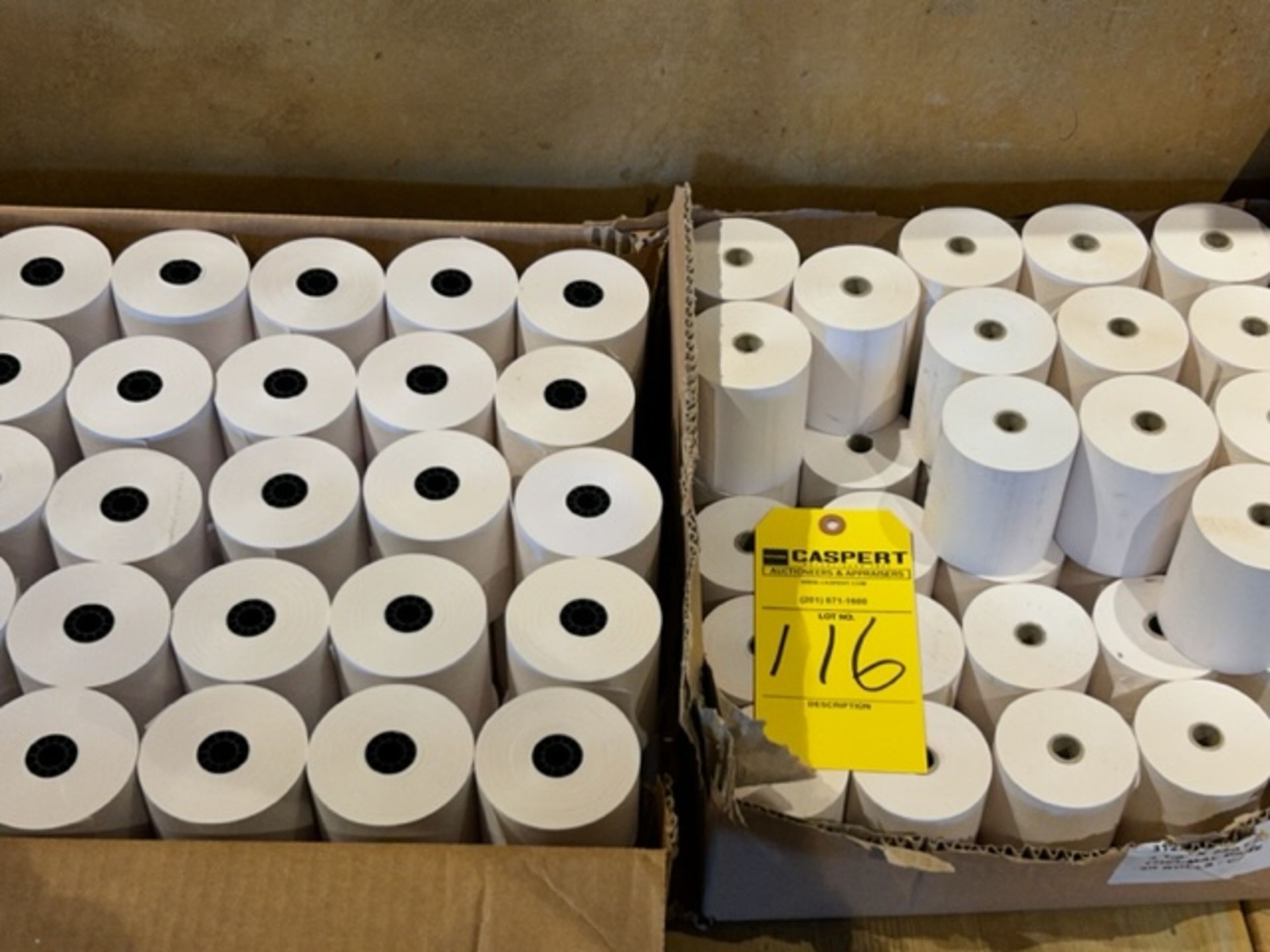 LOT - Assorted Plastic Bottles and Caps, Thermal Paper, and Craft Paper Handle Bags - Image 3 of 5