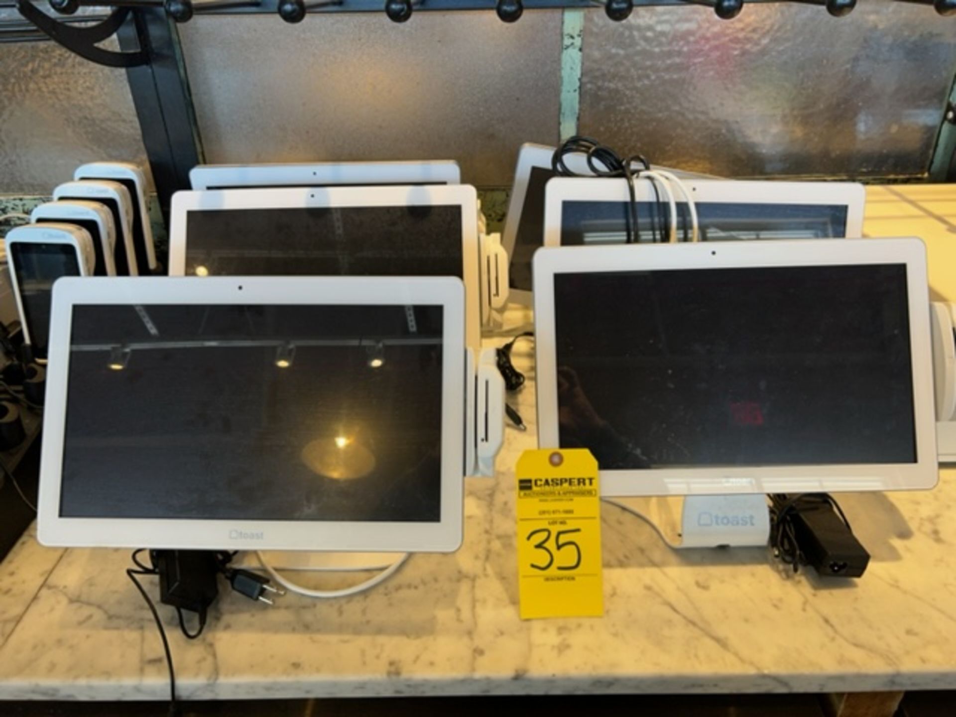 Toast Register System, Consisting of: (2) Cash Draws, (6) Monitors, (2) Tablets, (6) Portable - Image 2 of 7