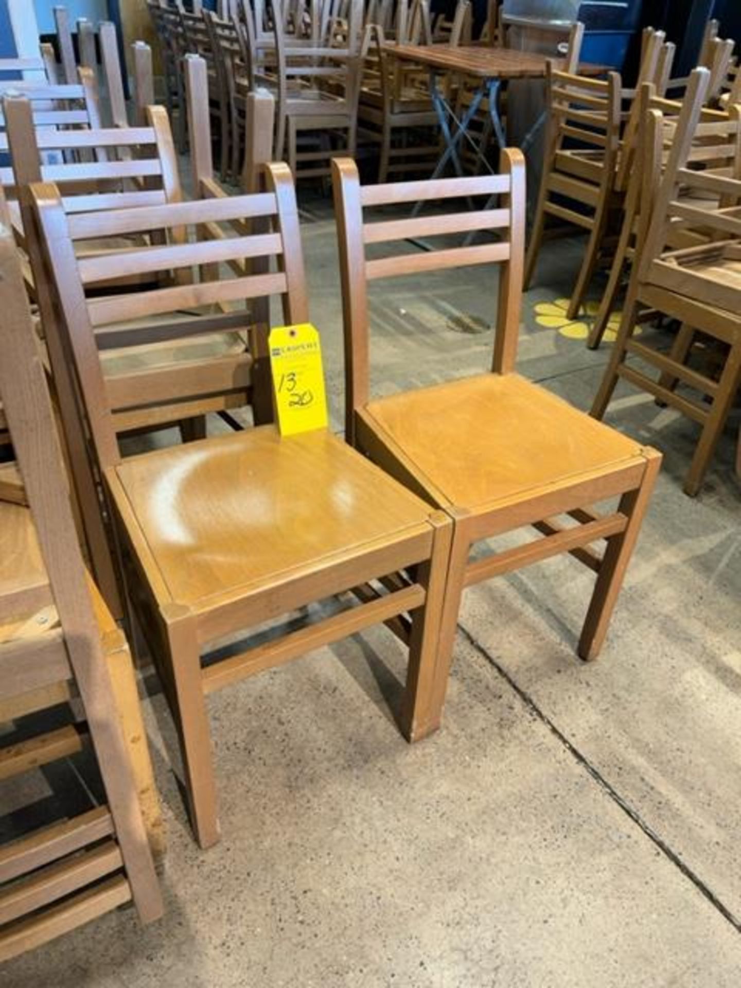 (12) Wooden Chairs