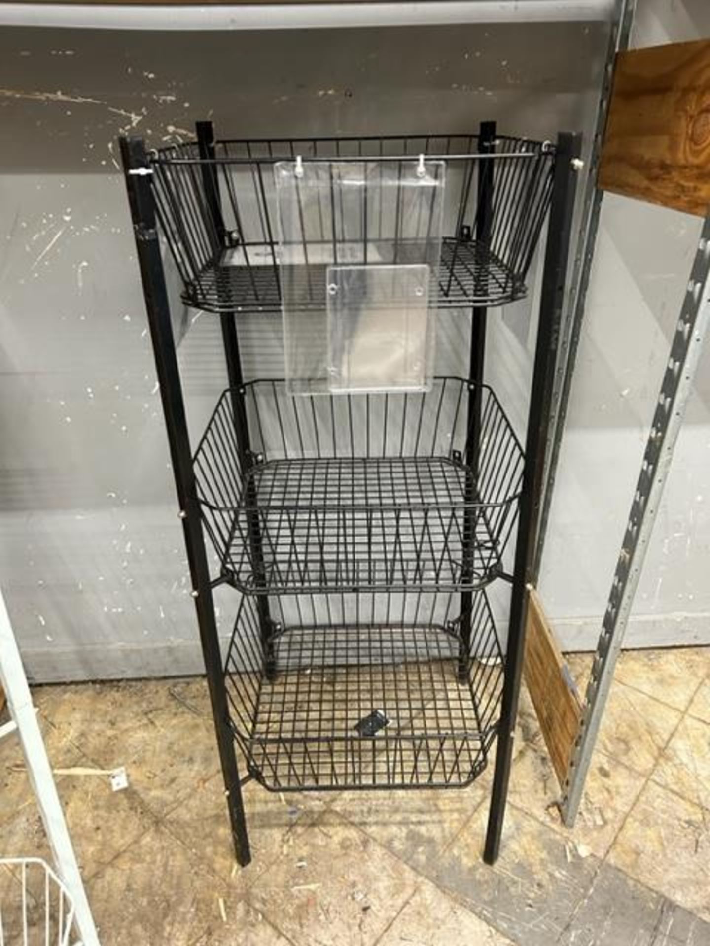 (2) 3-Tier Wire Basket Display - Image 2 of 2