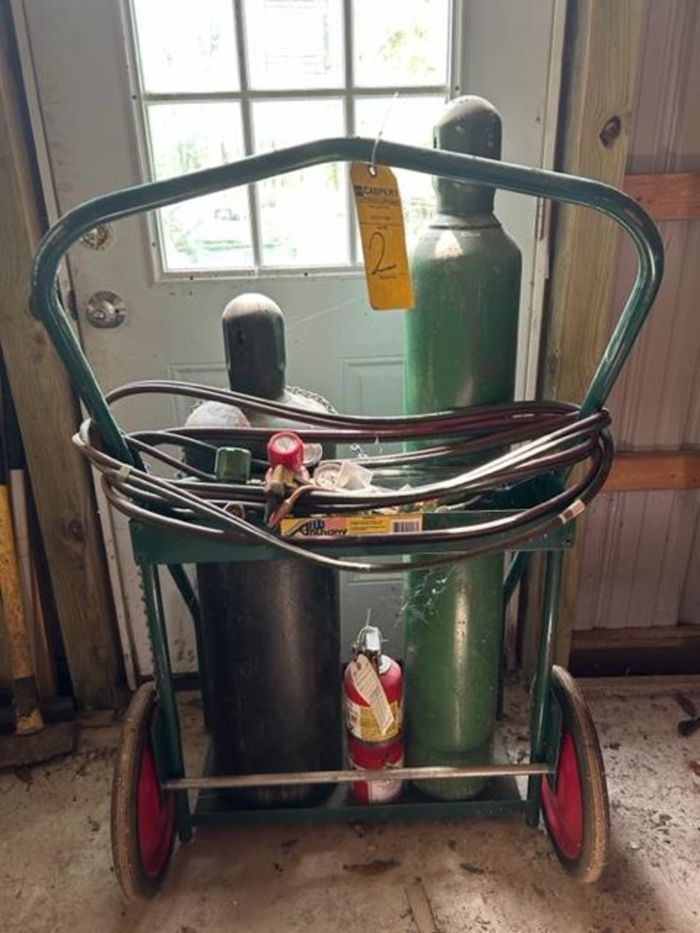 LOT - Welding Cart, Hoses, Gages & Tips