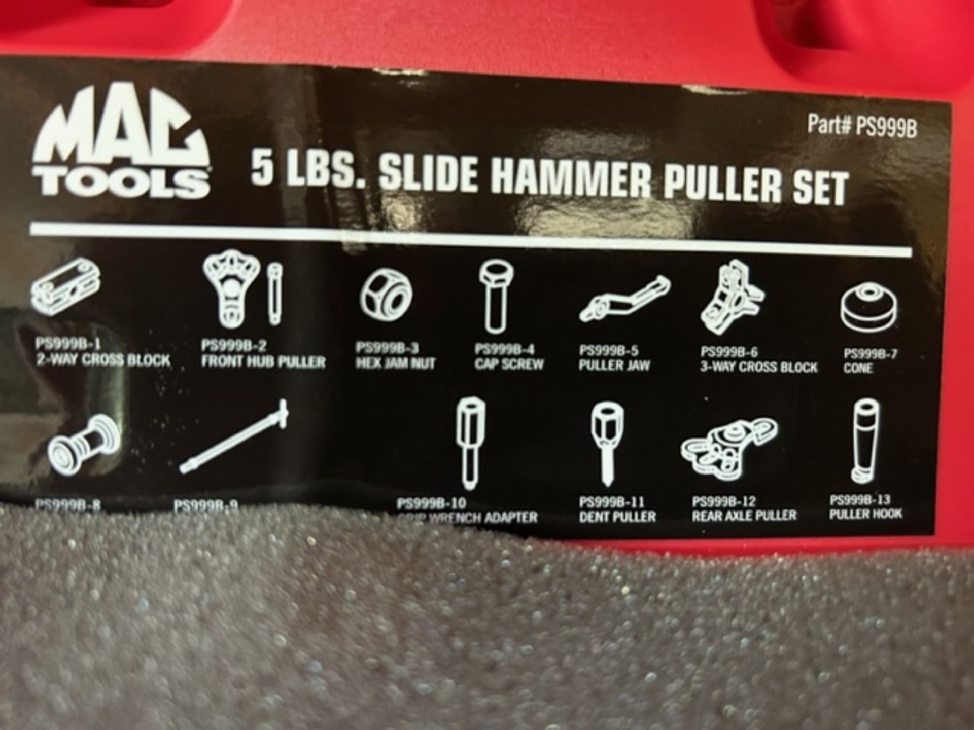 Mac 5 Lb. Slide Hammer Puller Set - Image 2 of 2