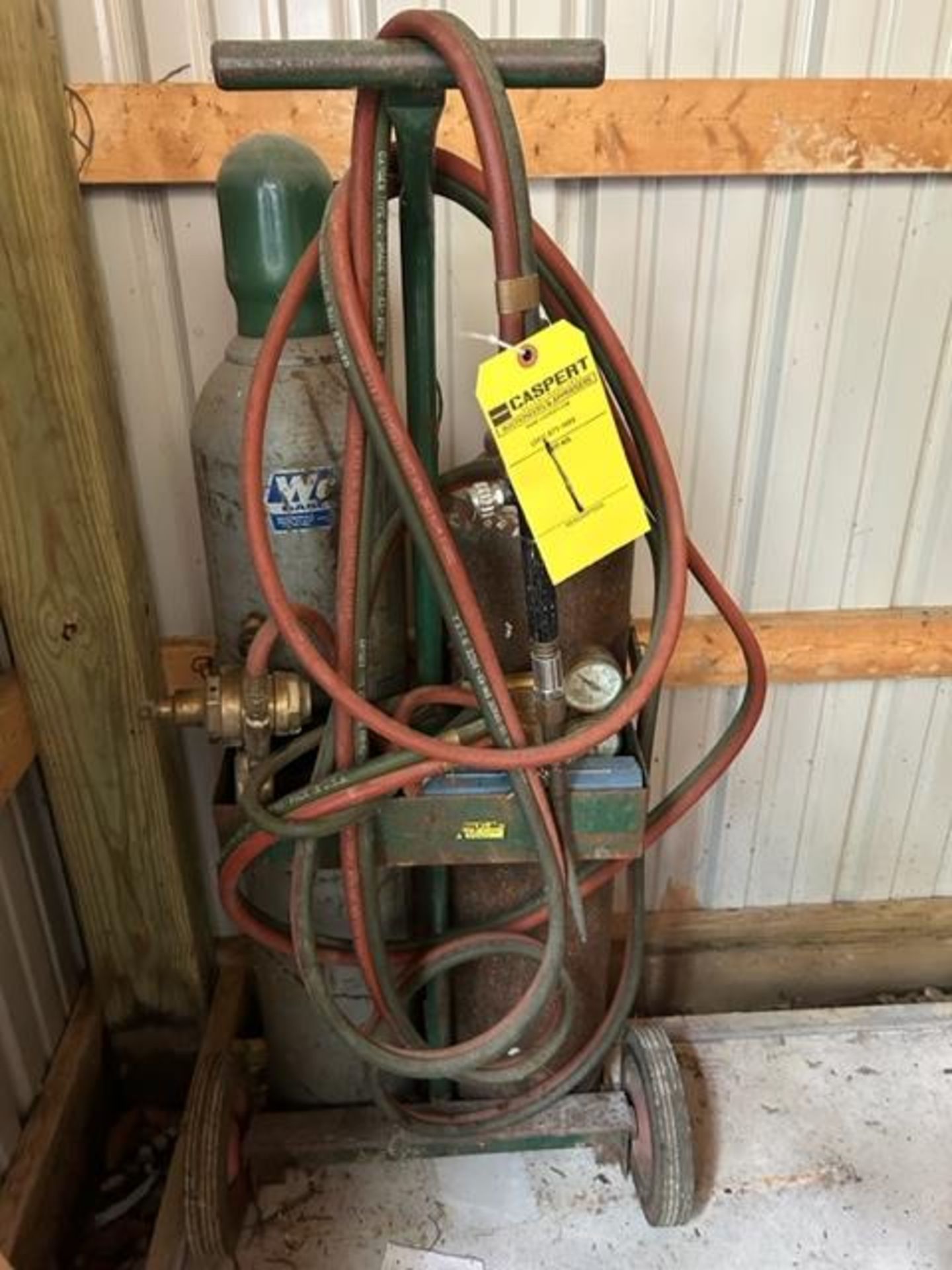 LOT - Welding Cart, Hoses, Gages & Tips