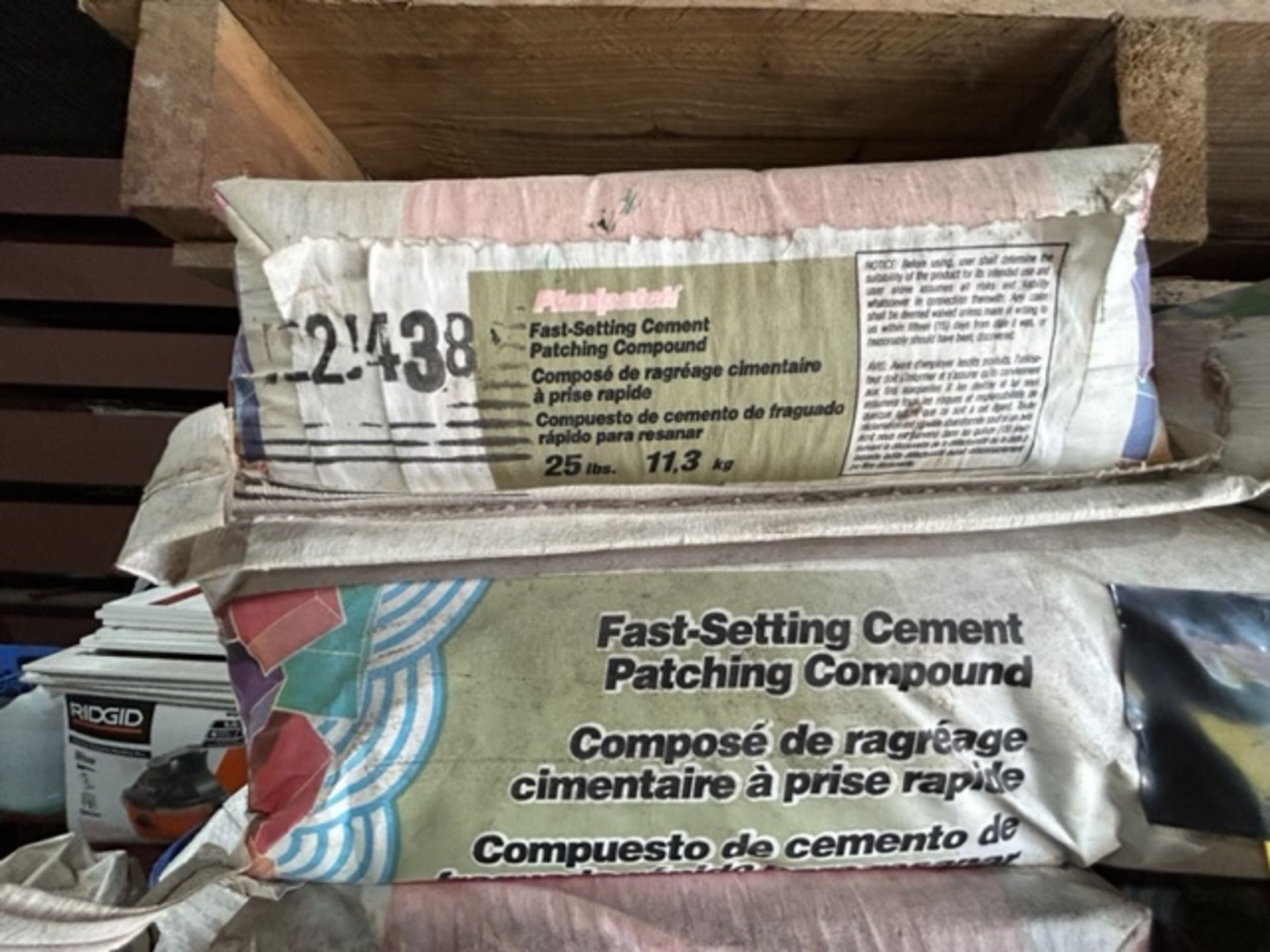 Skid - Fast Setting Cement, 25 Lb. Bags, Approx 65 Bags - Image 2 of 2