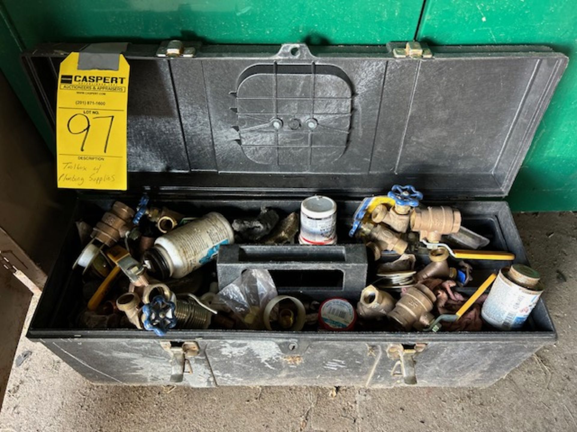 Toolbox with Plumbing Supplies