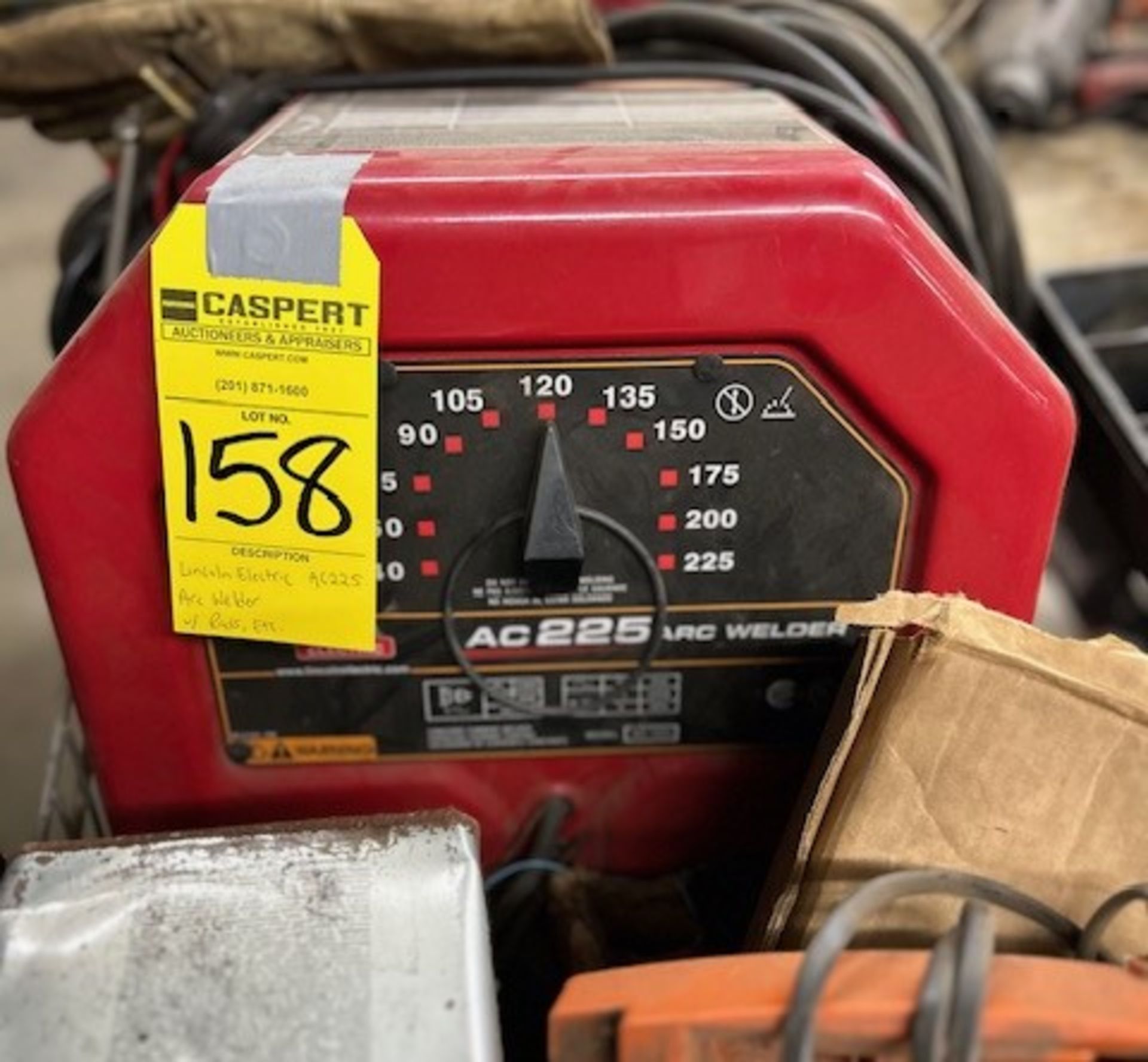 Lincoln Electric AC225 Arc Welder with Rods, Etc.