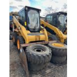 Cat 262B Skid Steer Loader with Bucket & (4) Extra Tires