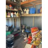 LOT - Contents of shed consisting of: Asphalt, Cement, Tools, Supplies, etc.