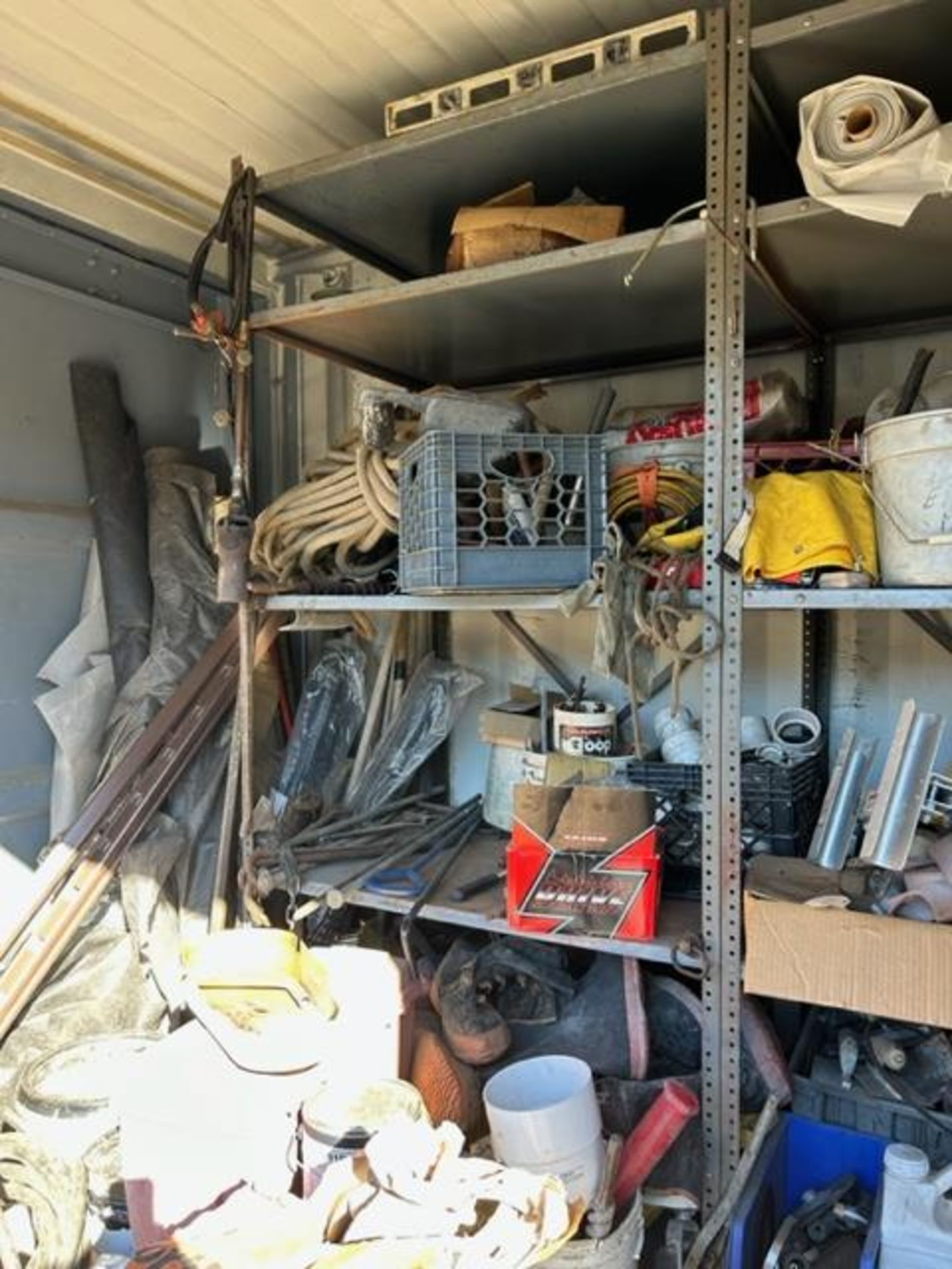 LOT - Contents of shed consisting of: Asphalt, Cement, Tools, Supplies, etc. - Image 4 of 7