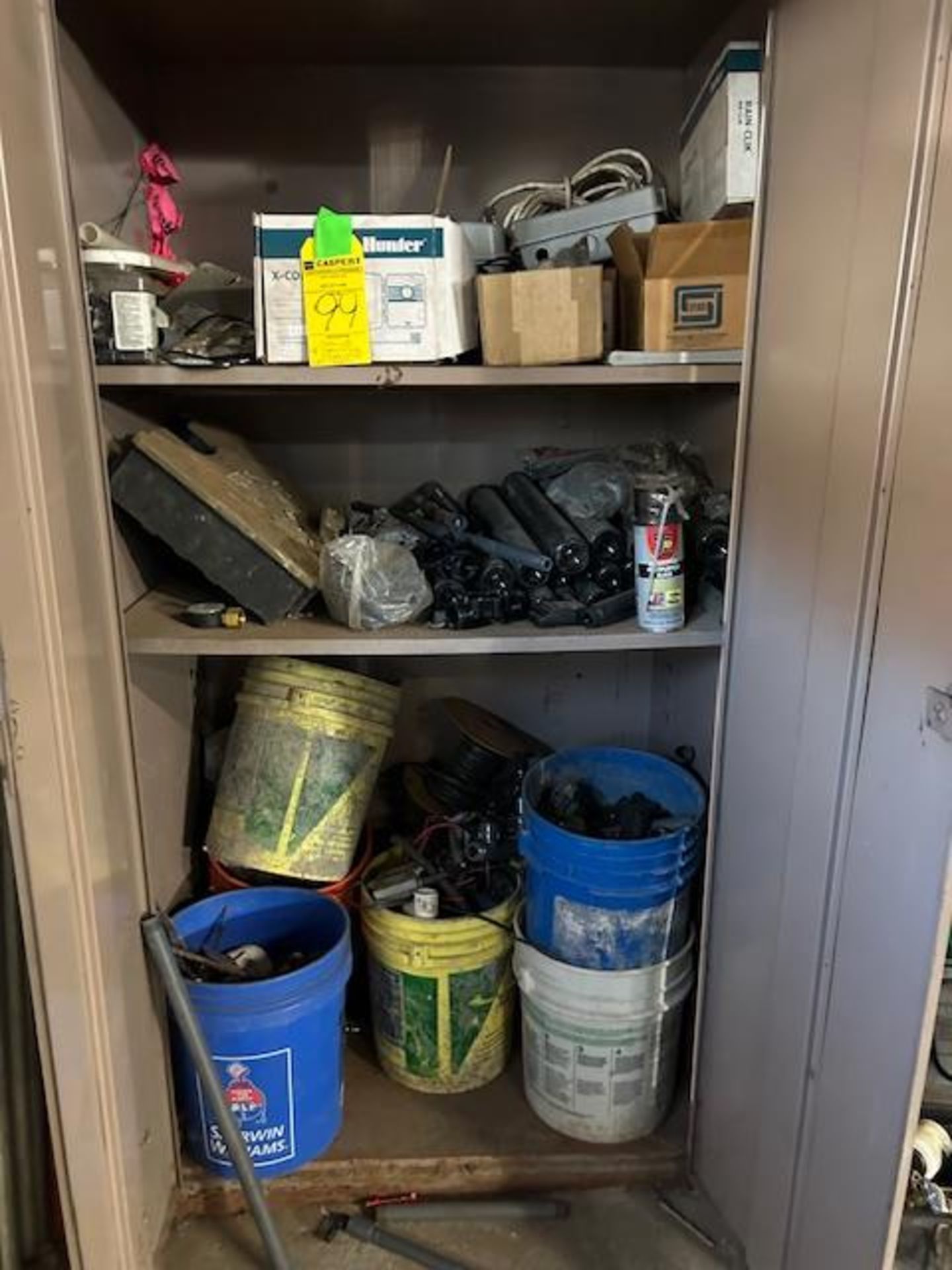 Cabinet with Sprinkler and Irrigation Parts