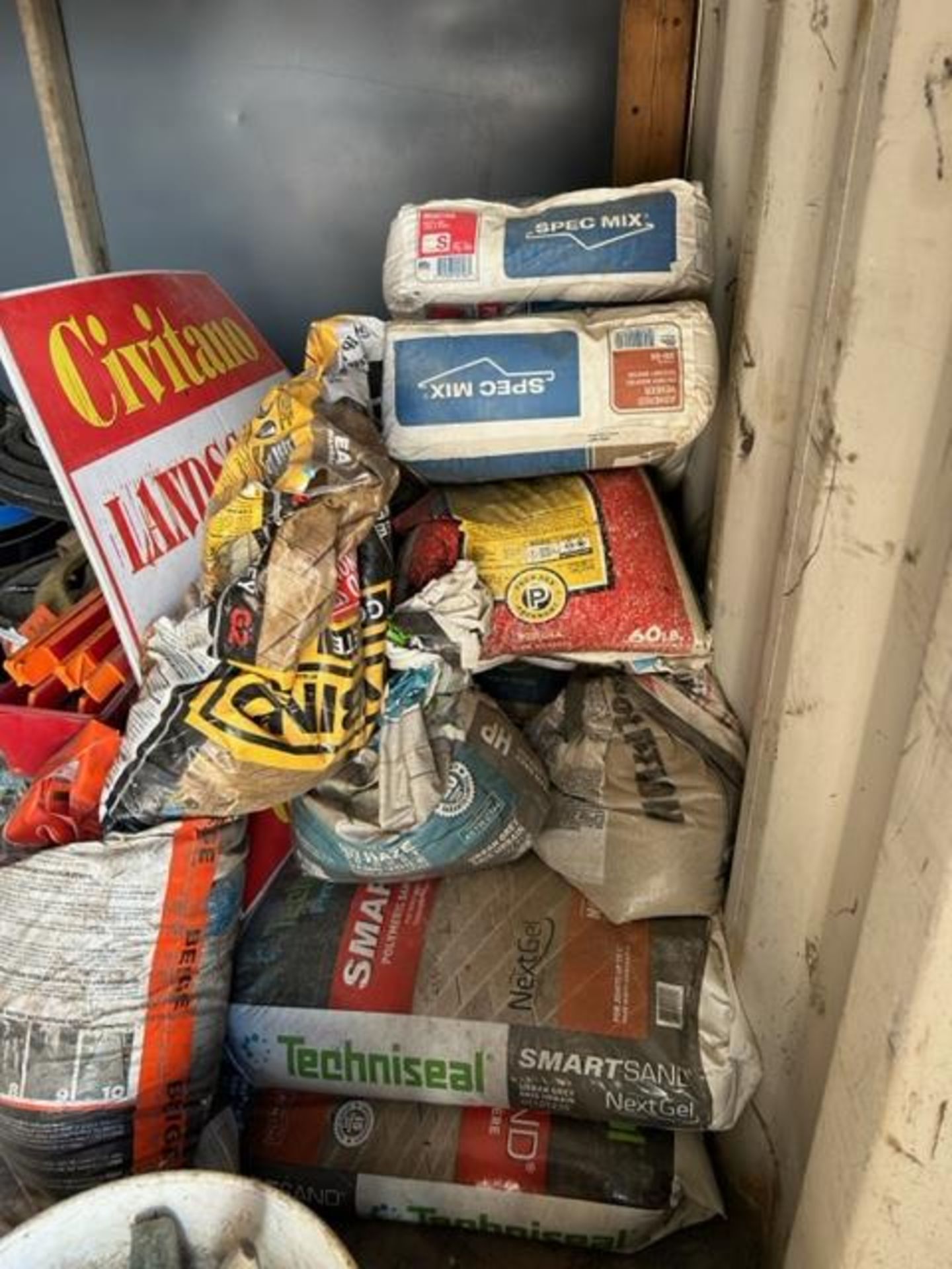 LOT - Contents of shed consisting of: Asphalt, Cement, Tools, Supplies, etc. - Image 7 of 7