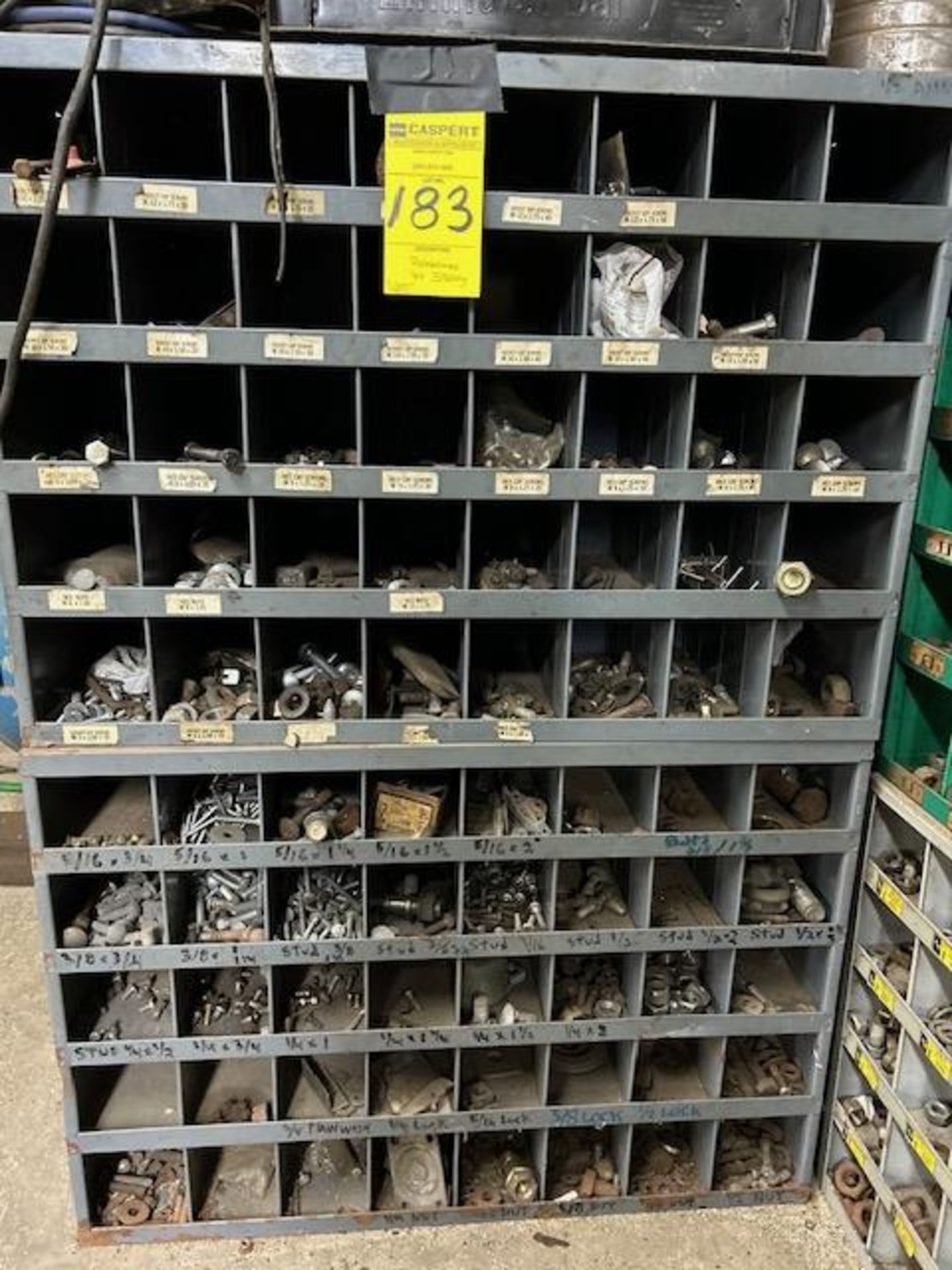 LOT - (5) Bins of Hardware