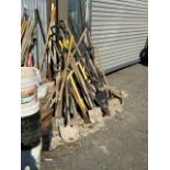 LOT - Shovels, Picks, Axes, Pitchforks, Hole Diggers