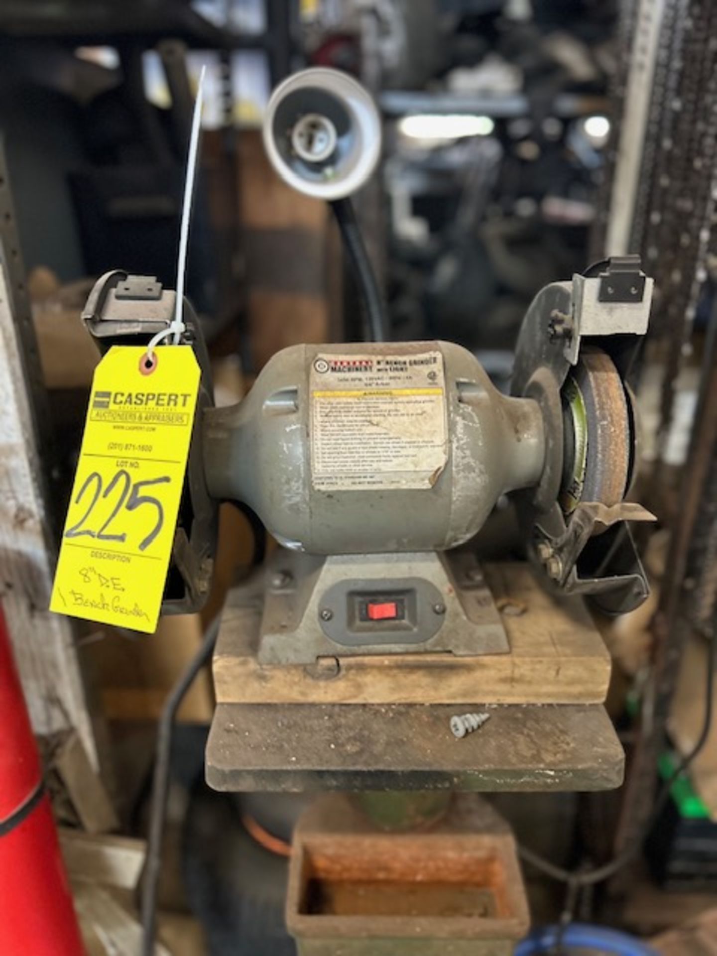 Central Machinery 8" Bench Grinder with Light