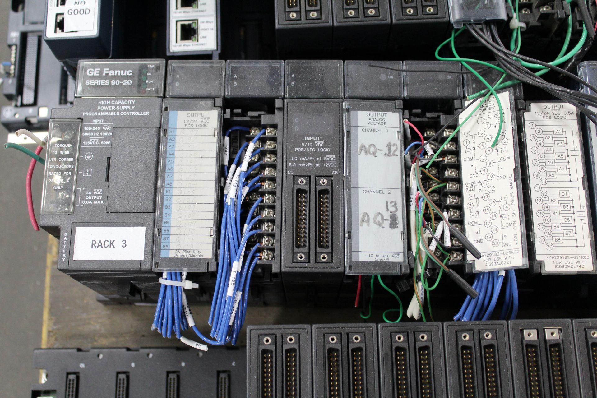 (7) GE FANUC SERIES 90-30 PROGRAMMABLE CONTROLLERS; (4) EUROTHERM 2408 TEMP CONTROL; (2) GE FANUC - Image 2 of 3