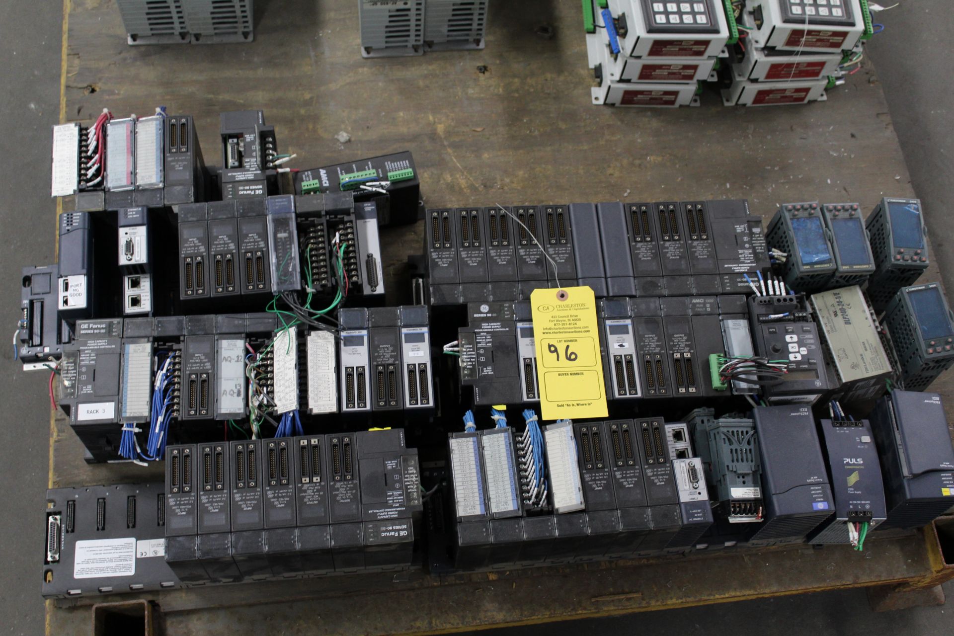 (7) GE FANUC SERIES 90-30 PROGRAMMABLE CONTROLLERS; (4) EUROTHERM 2408 TEMP CONTROL; (2) GE FANUC