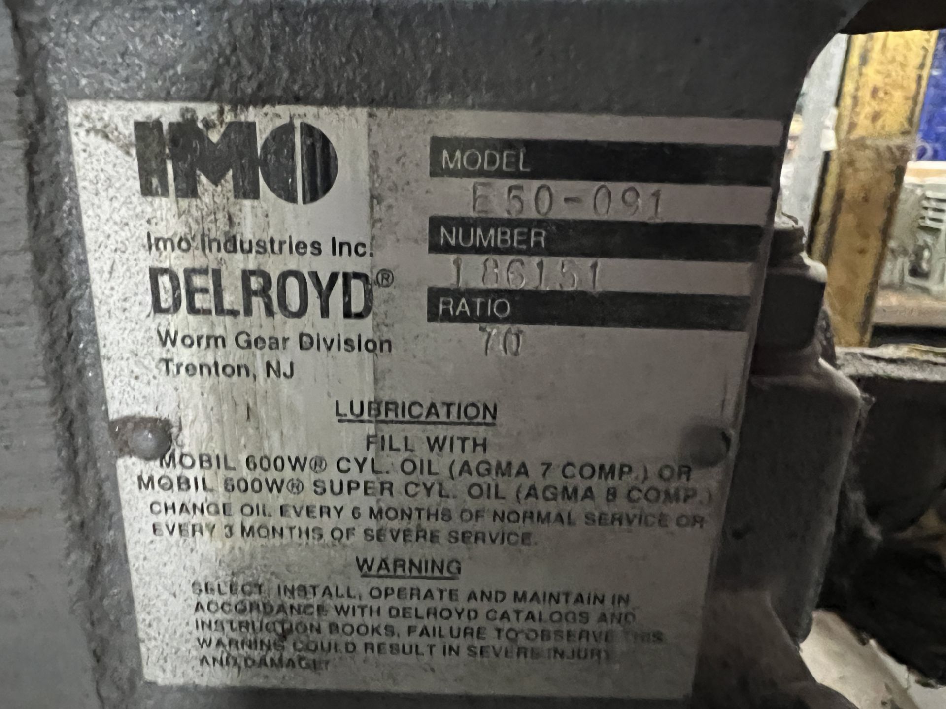 PALLET WITH (12) VARIOUS OHIO; TEXTRON; DELROYD; HUB CITY GEAR REDUCERS AND CONE DRIVES - Image 7 of 8