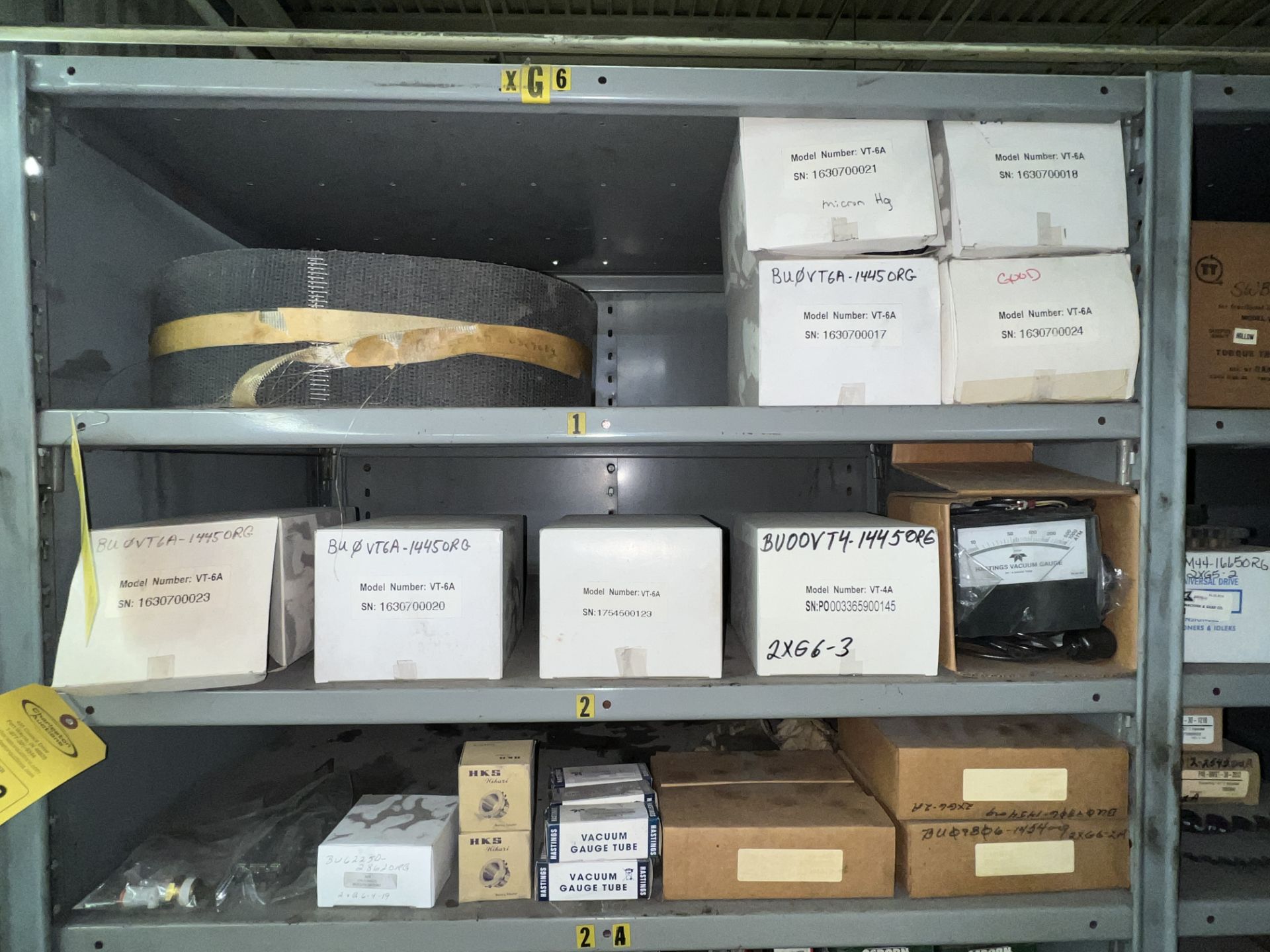 CONTENTS OF SHELVES: CAM FOLLOWERS; VACUUM GAUGES; INDEXERS; BREAKERS - Image 2 of 13