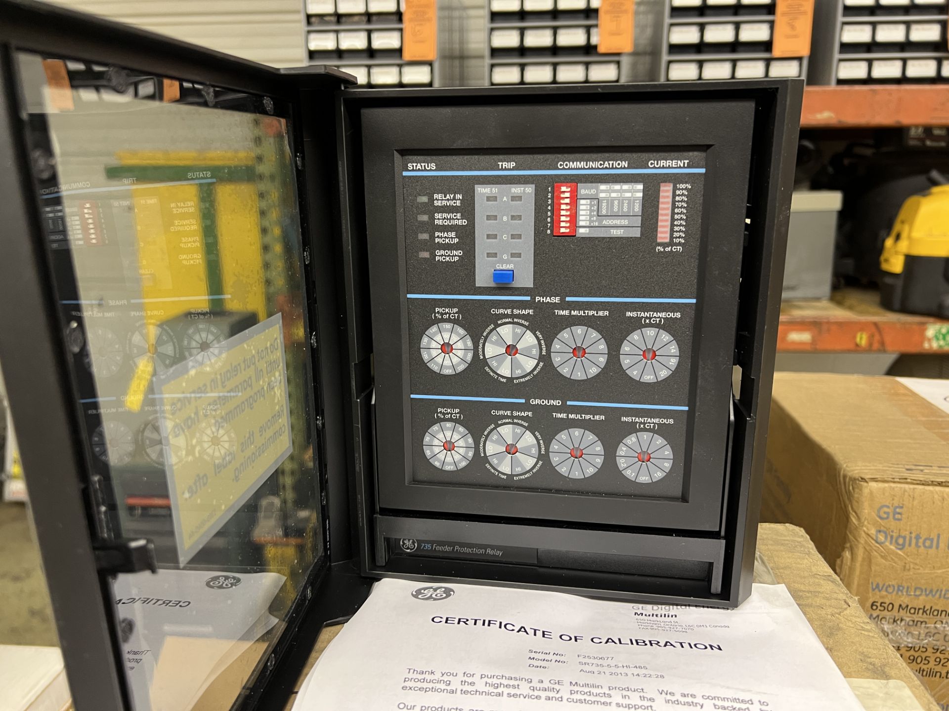 GE MULTILIN MODEL # SR735-5-5-HI-485 FEEDER PROTECTION RELAY - Image 2 of 4