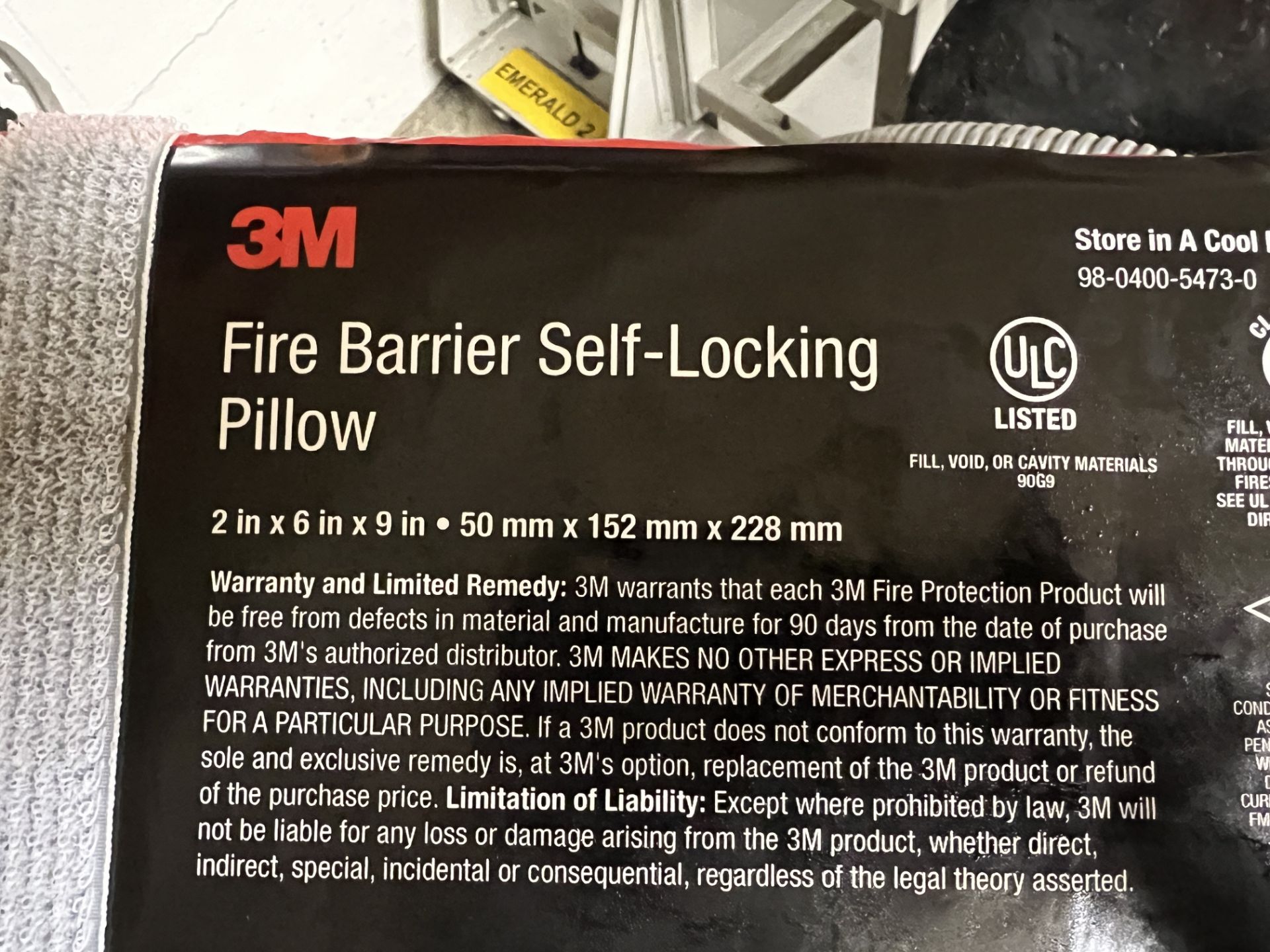 (3) TERRA UNIVERSAL CONTRAINERS; (16) 3M FIRE BARRIER SELF LOCKING PILLOWS - Image 3 of 3