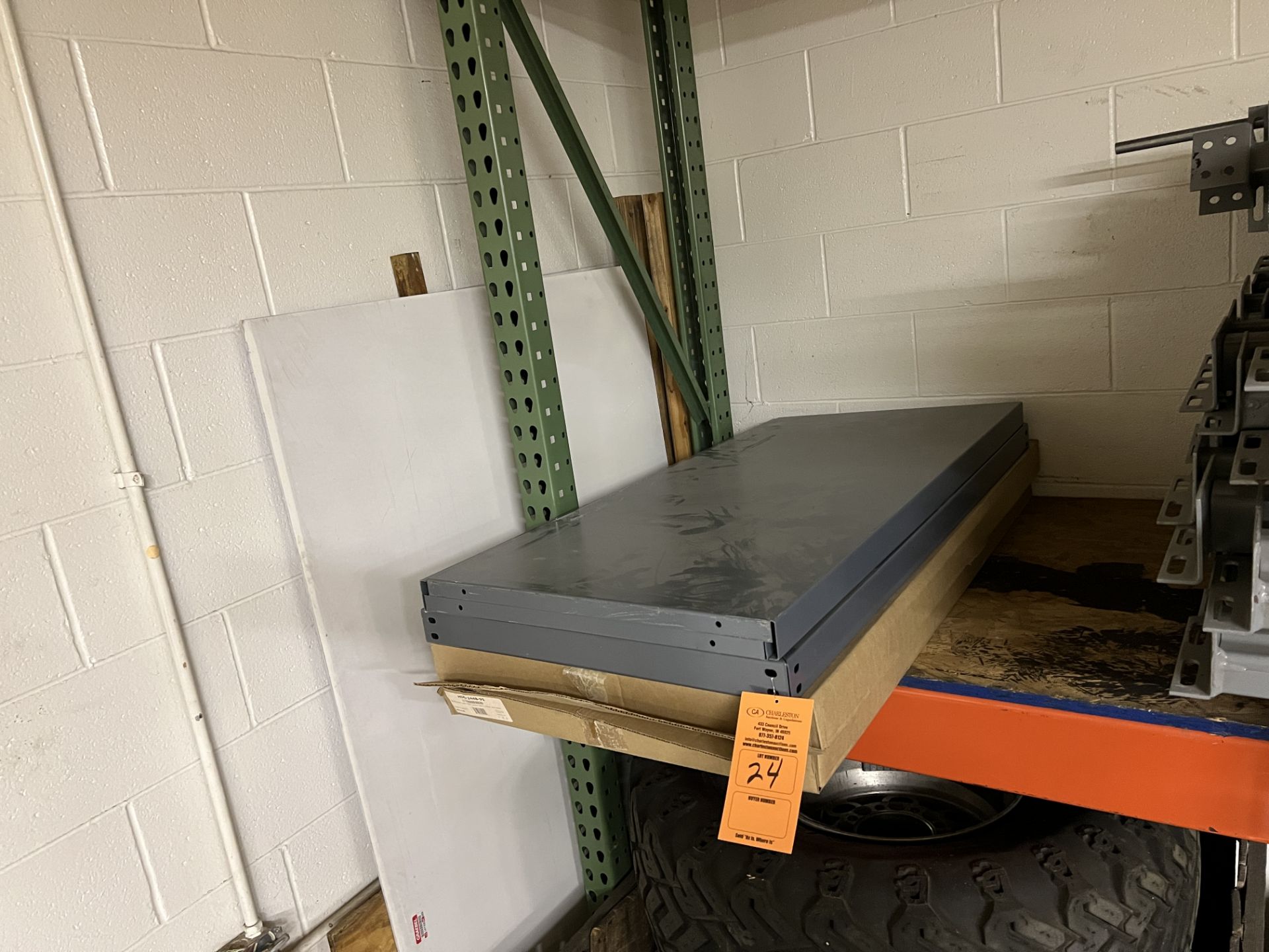 (4) HEAVY DUTY SHELVES - SHELF ONLY 24"X48"