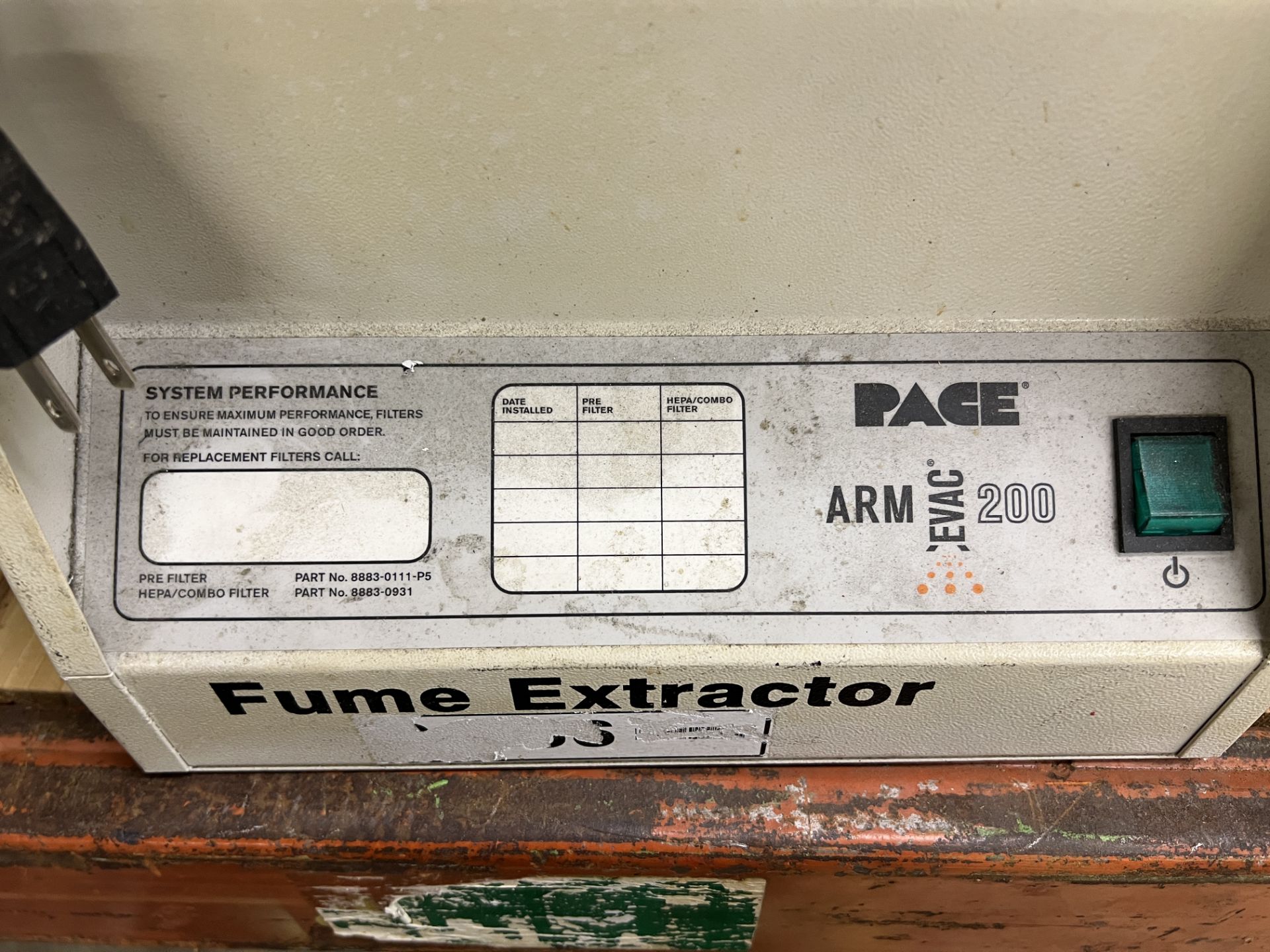 (2) PACE FUME EXTRACTOR - Image 2 of 2