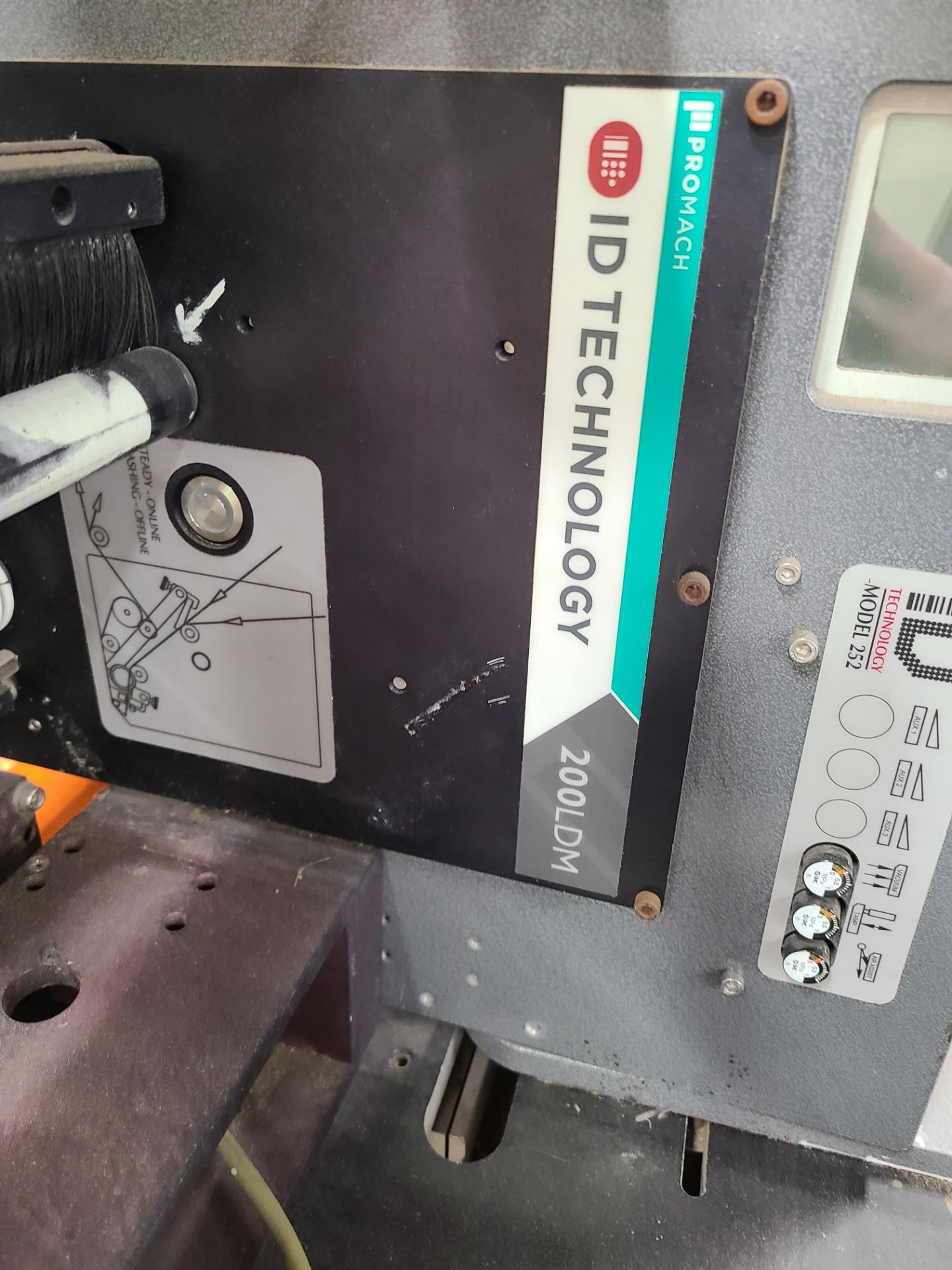 PROMACH ID TECHNOLOGY 200LDM LABELING MACHINE SERIAL # 2520915002083 - Image 2 of 3