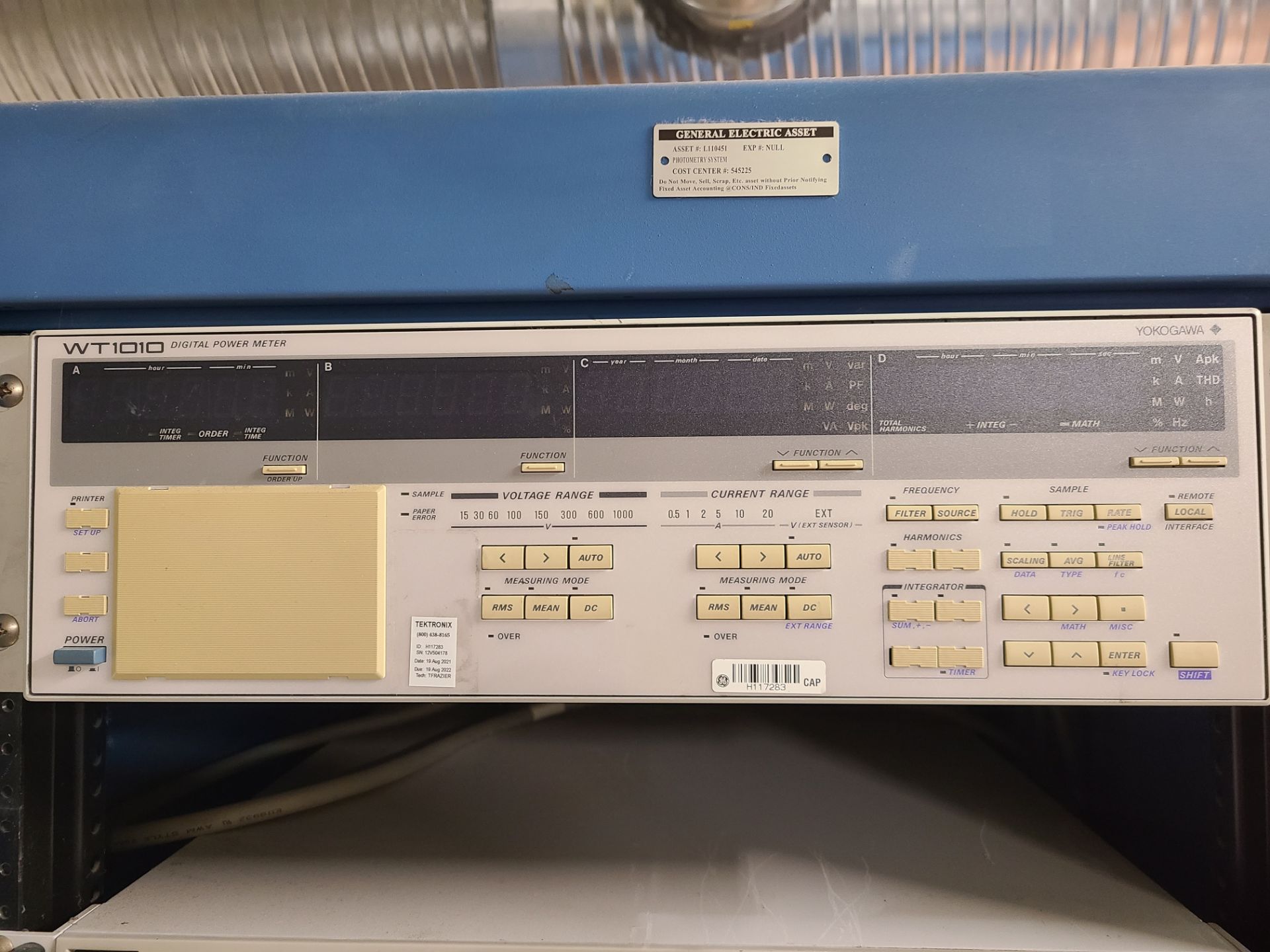 PHOTOMETRY CONTROL CABINET WITH (1) YOKOGAWA 1010 DIGITAL POWER METER; (3) TDK LAMBDA POWER SUPPLY - Image 2 of 3