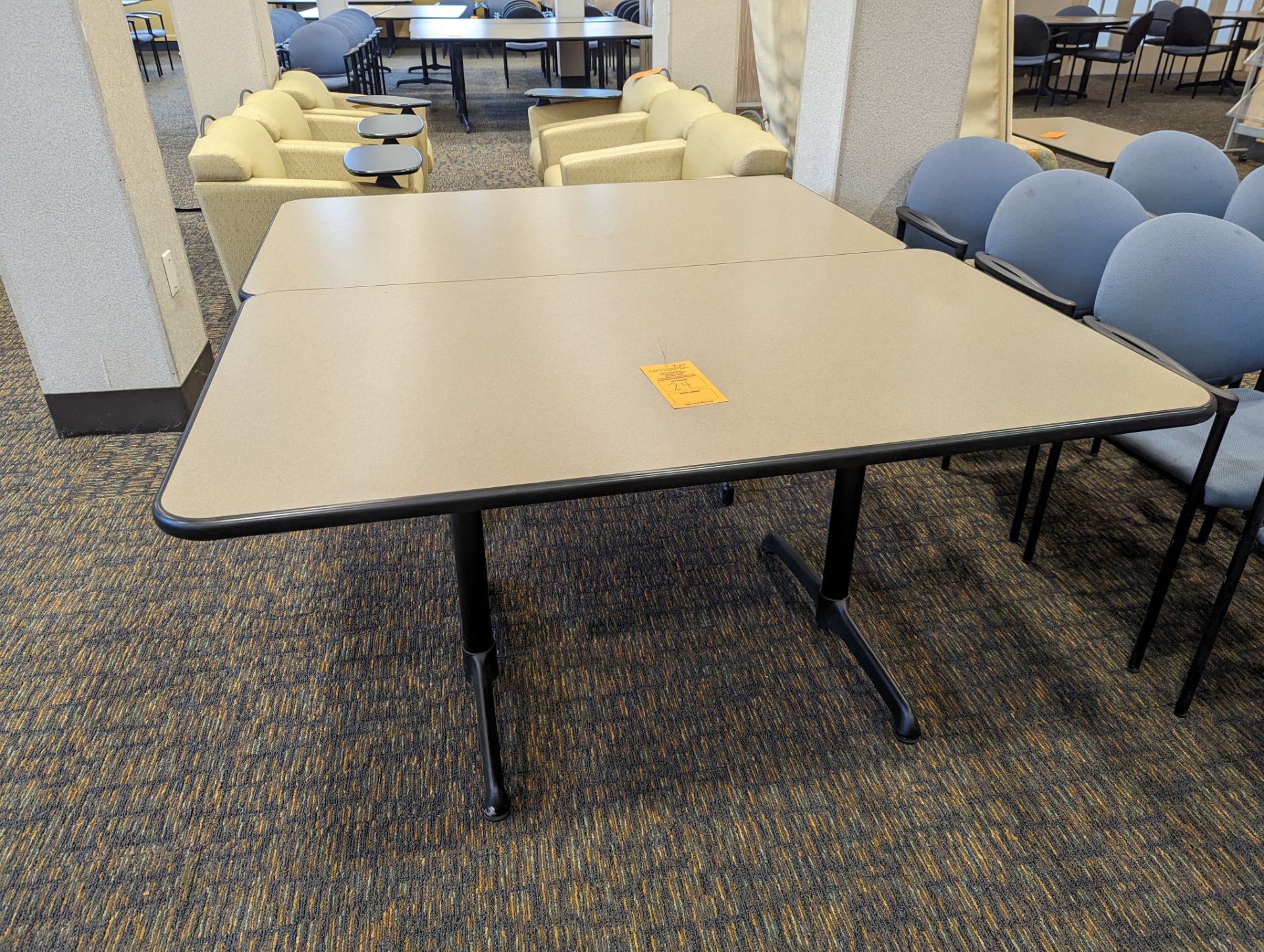 (2) CAFETERIA DINING TABLES