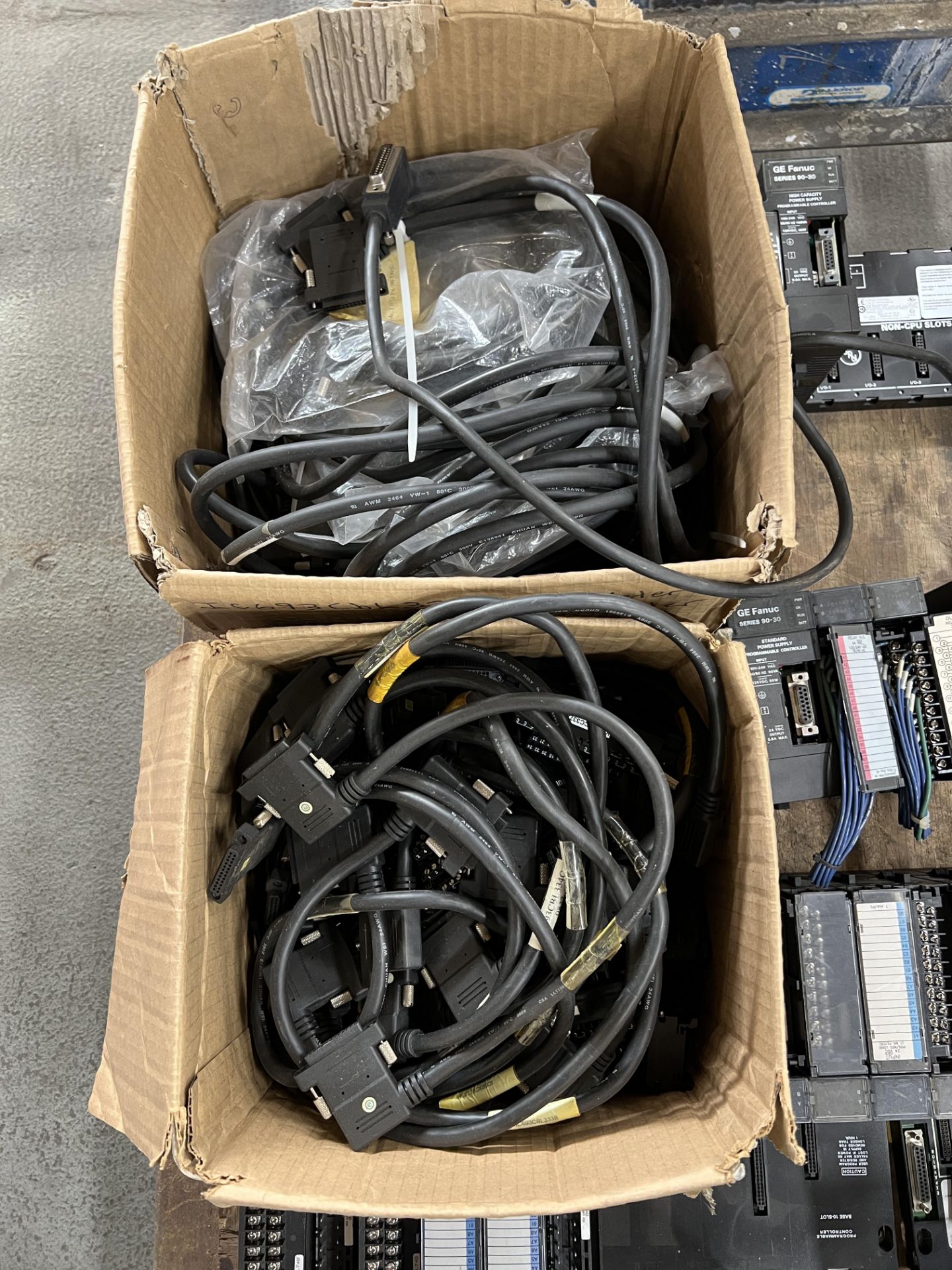 PALLET WITH APROX. (15) GE FANUC SERIES 90-30 PROGRAMMABLE CONTROLS AND D-SHAPED CONNECTORS - Image 3 of 4