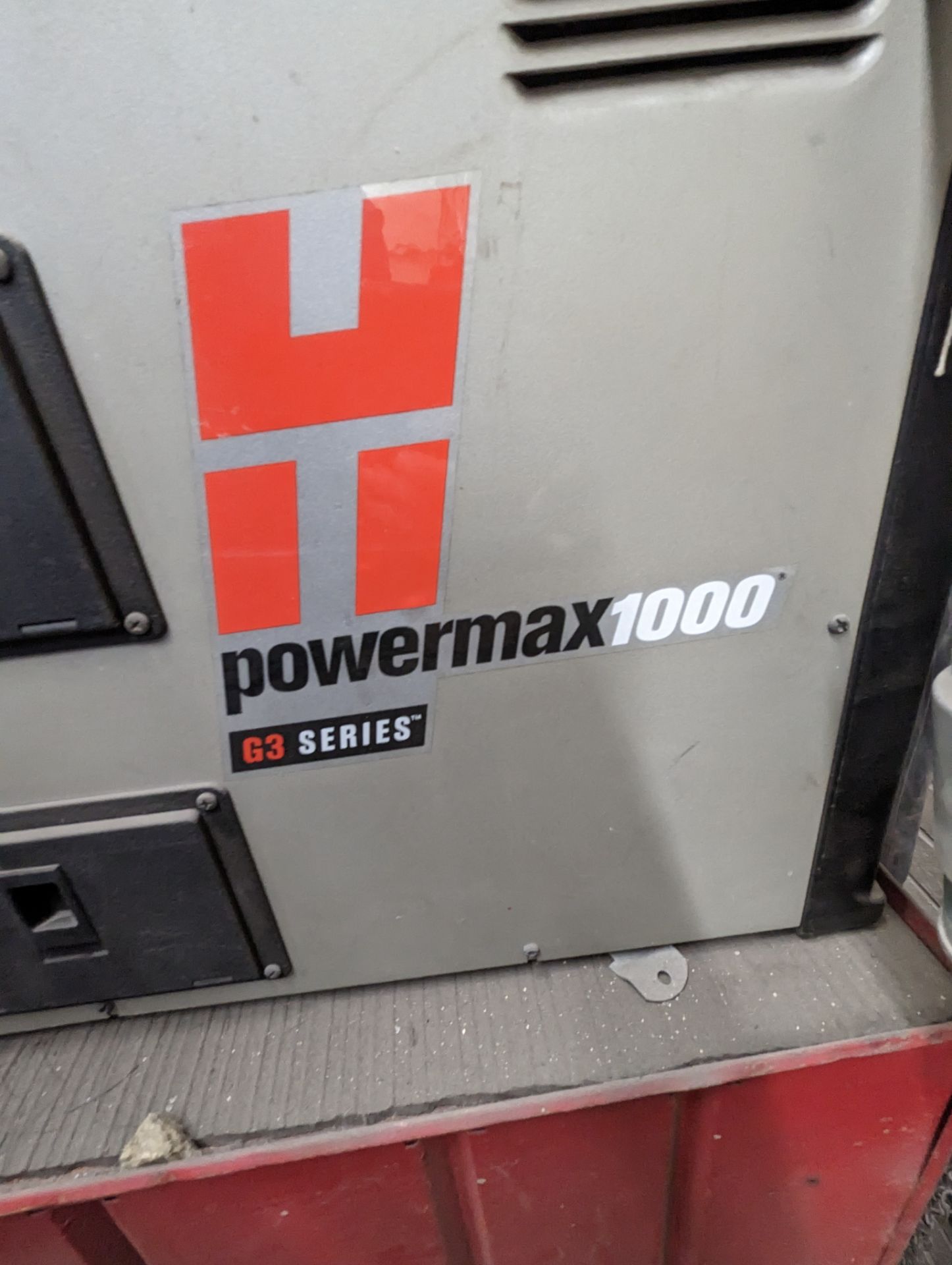 HYPERTHERM POWERMAX 1000 G3 SERIES PLASMA CUTTING SYSTEM WITH TOOL CART SERIAL # 1000-055622 - Image 2 of 4