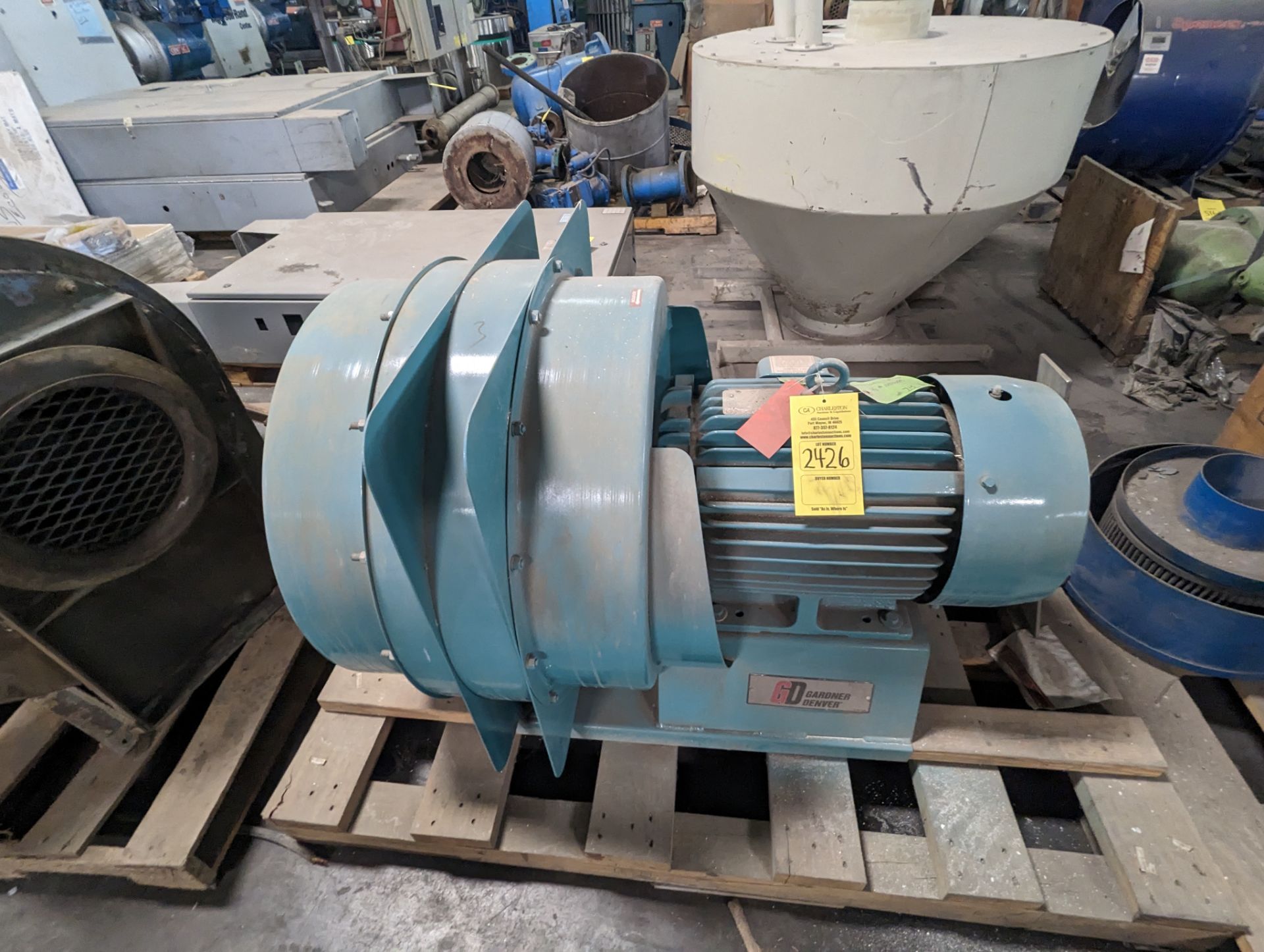 GARDNER DENVER 25 HP BLOWER MODEL # PST-330-25 SERIAL # P014569