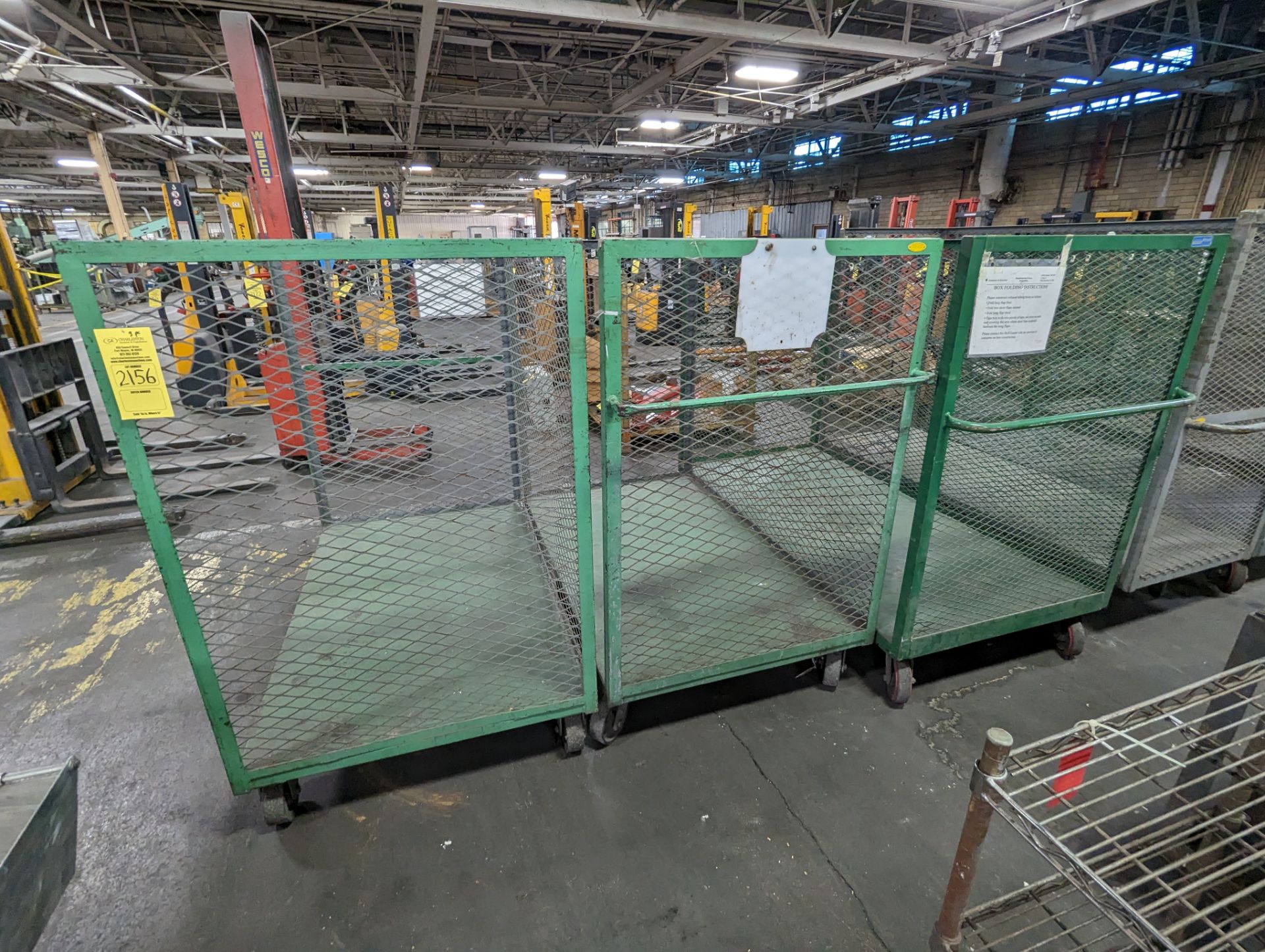 (3) CAGE CARTS 5'X4'