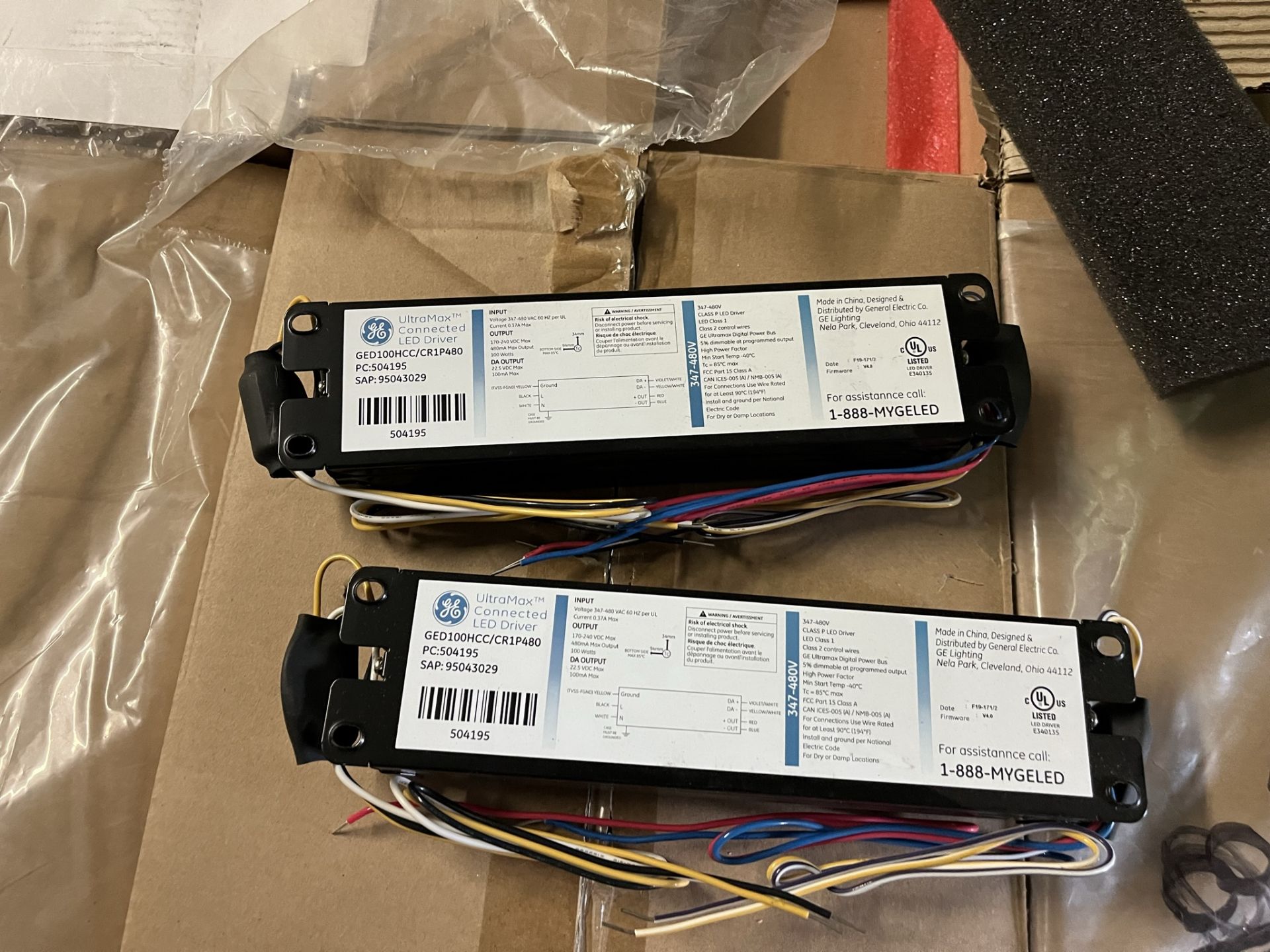 (10) BOXES OF 10 GE ULTRAMAX CONNECTED LED DRIVERS - Image 3 of 3