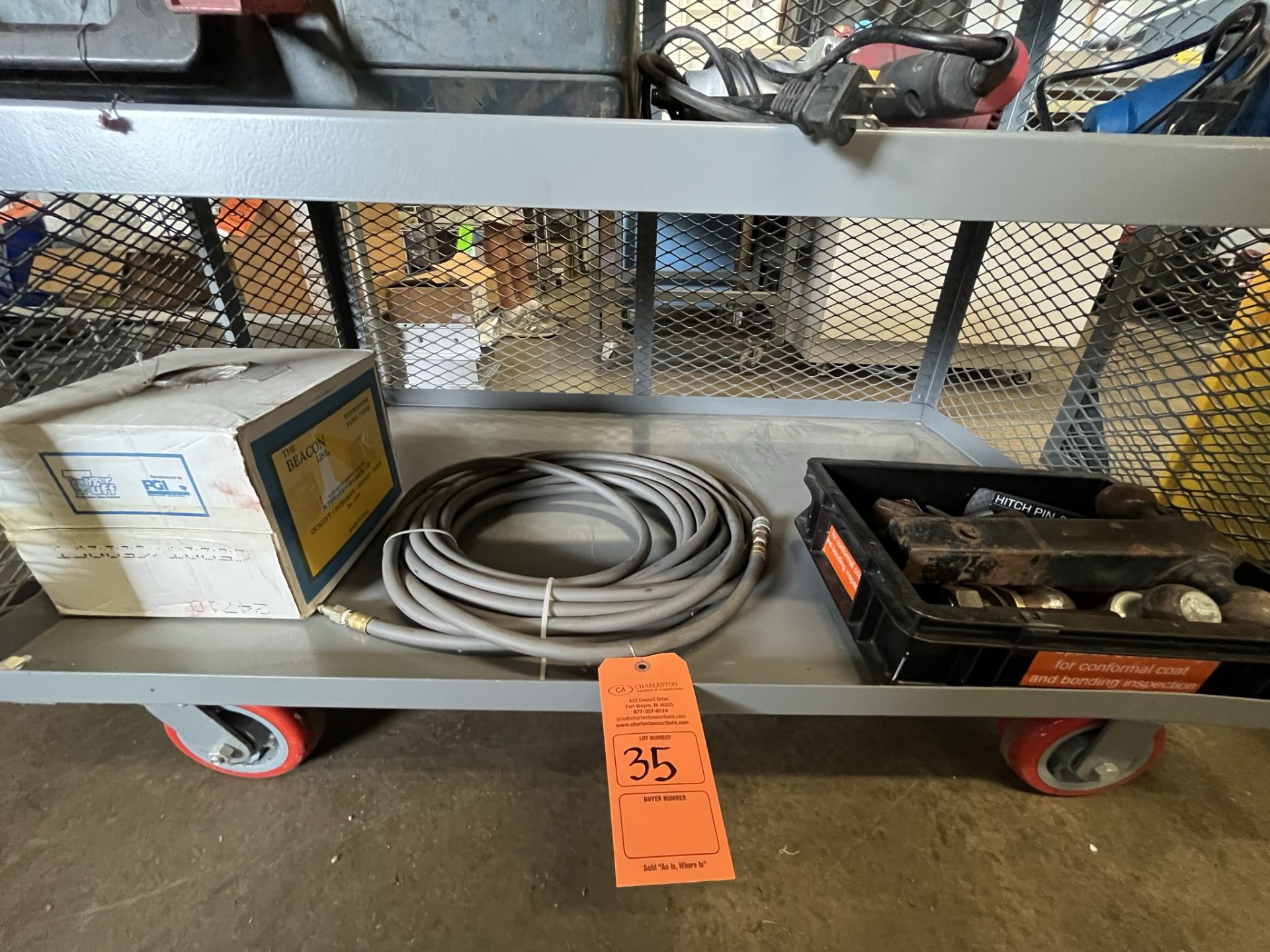 VARIOUS TRAILER HITCHES; PNEUMATIC HOSE; POLYPROPYLENE TYING TWINE