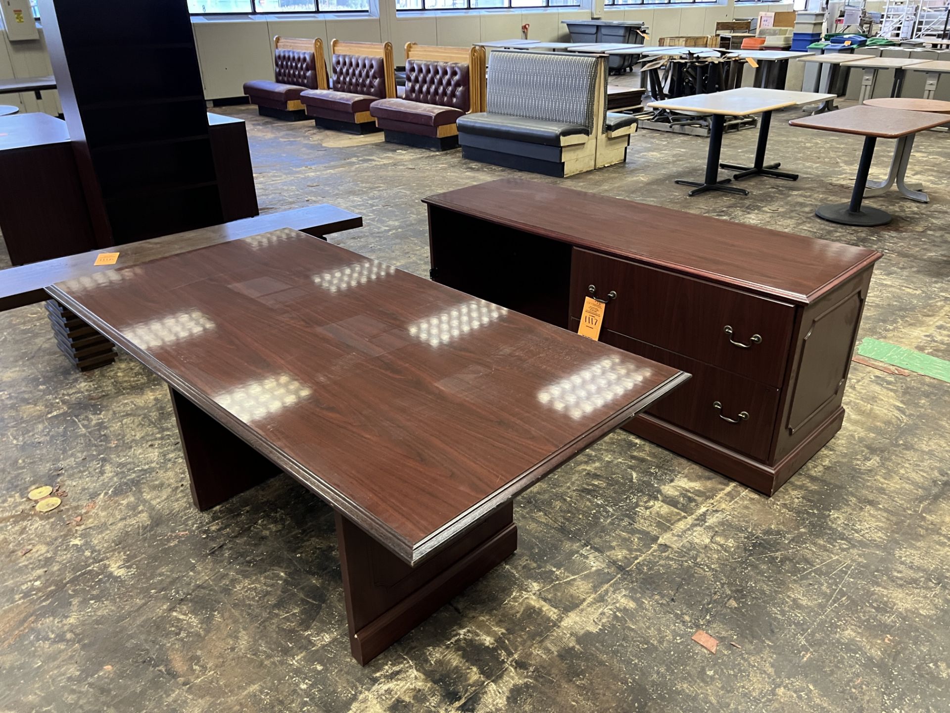 CONFERENCE TABLE AND OFFICE DESK