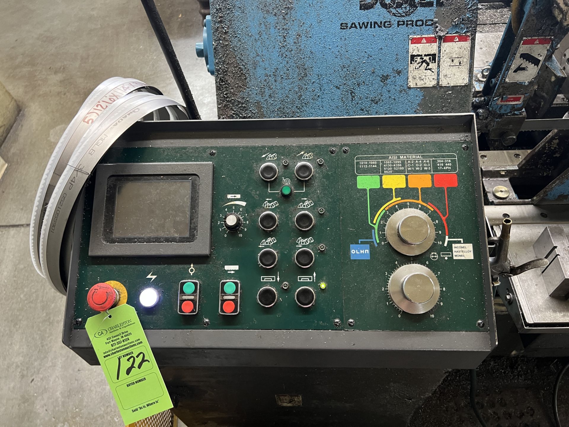 DOALL CONTINENTAL DC-280NC BANDSAW SERIAL # 0300417 - Image 7 of 8