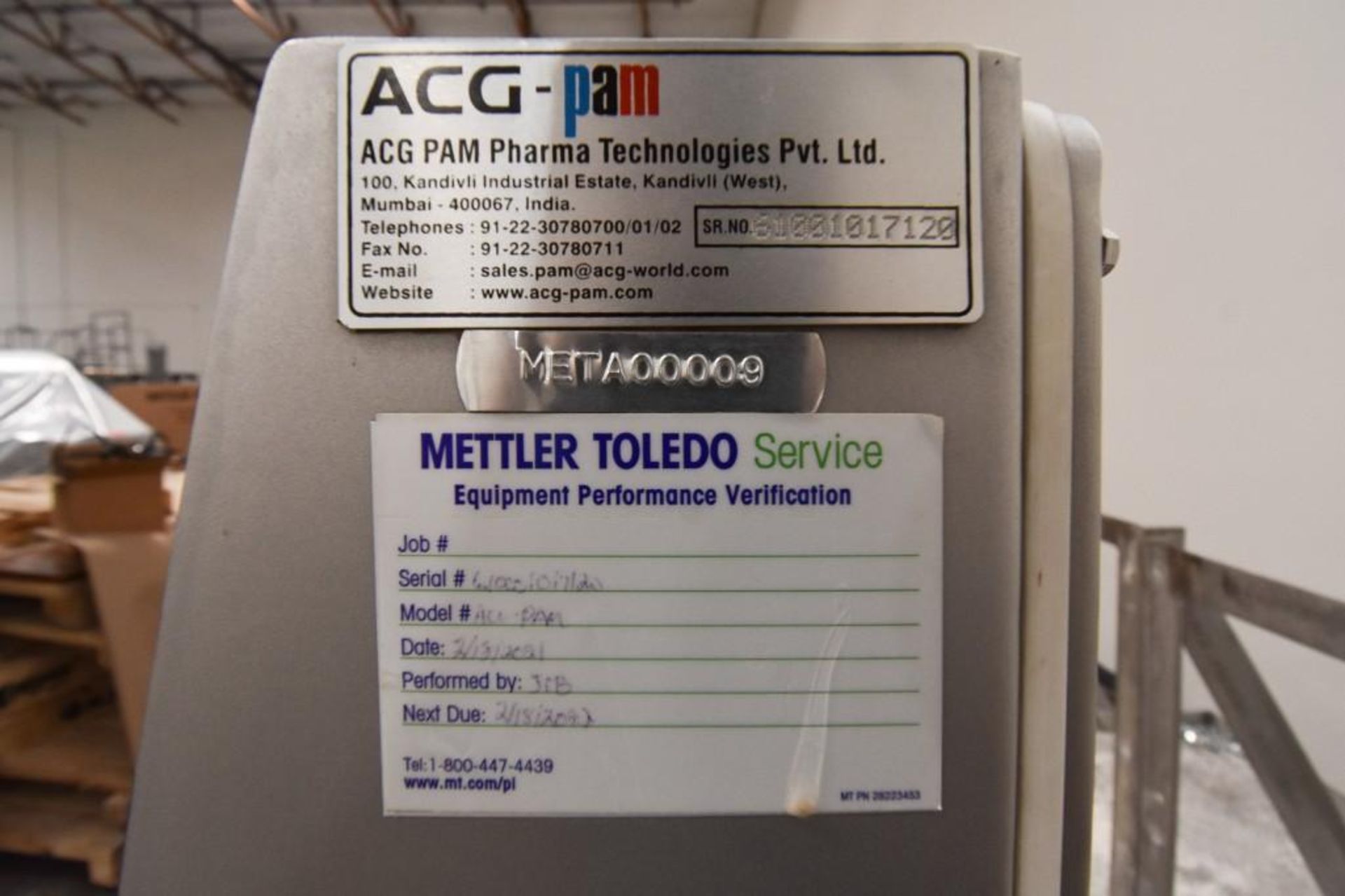 ACG Pam Legacy 6100 Tablet Press - Image 8 of 9