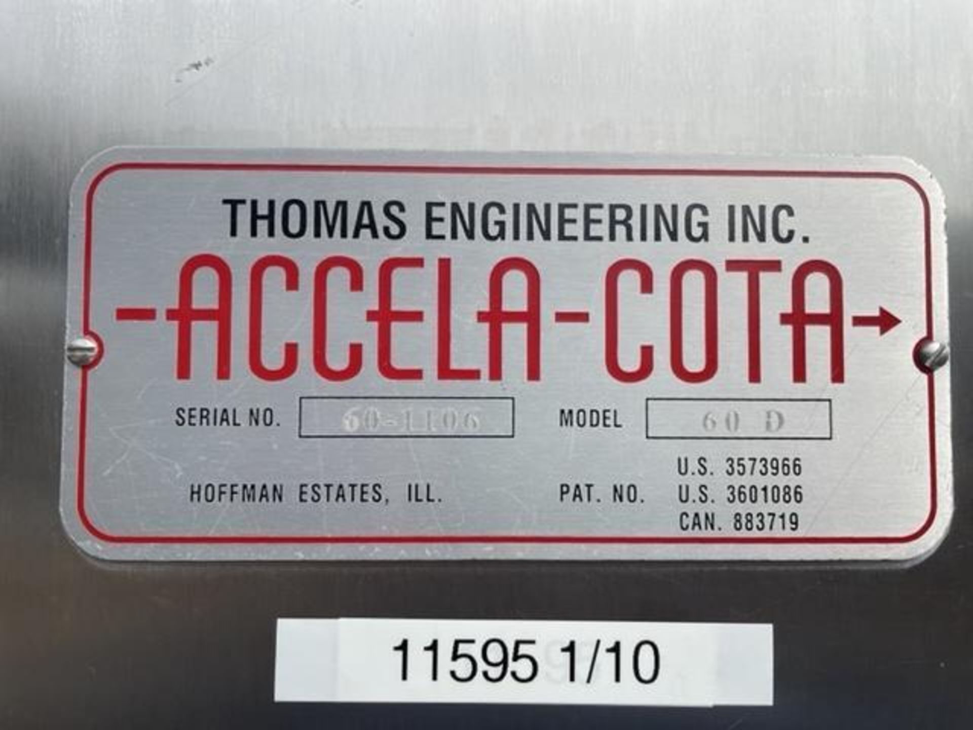 Thomas Engineering 60" Model 60D Coating Pan-complete - Image 4 of 29