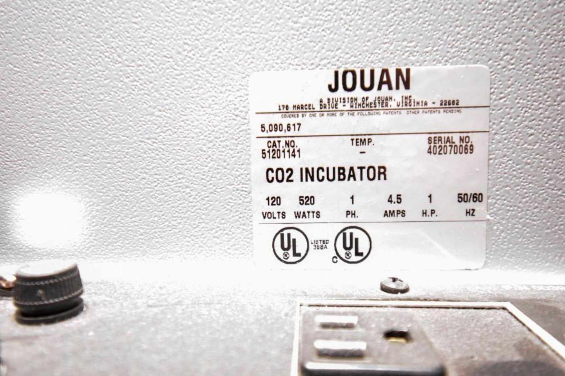 Jouan C02 Incubator IG 050 - Image 4 of 4