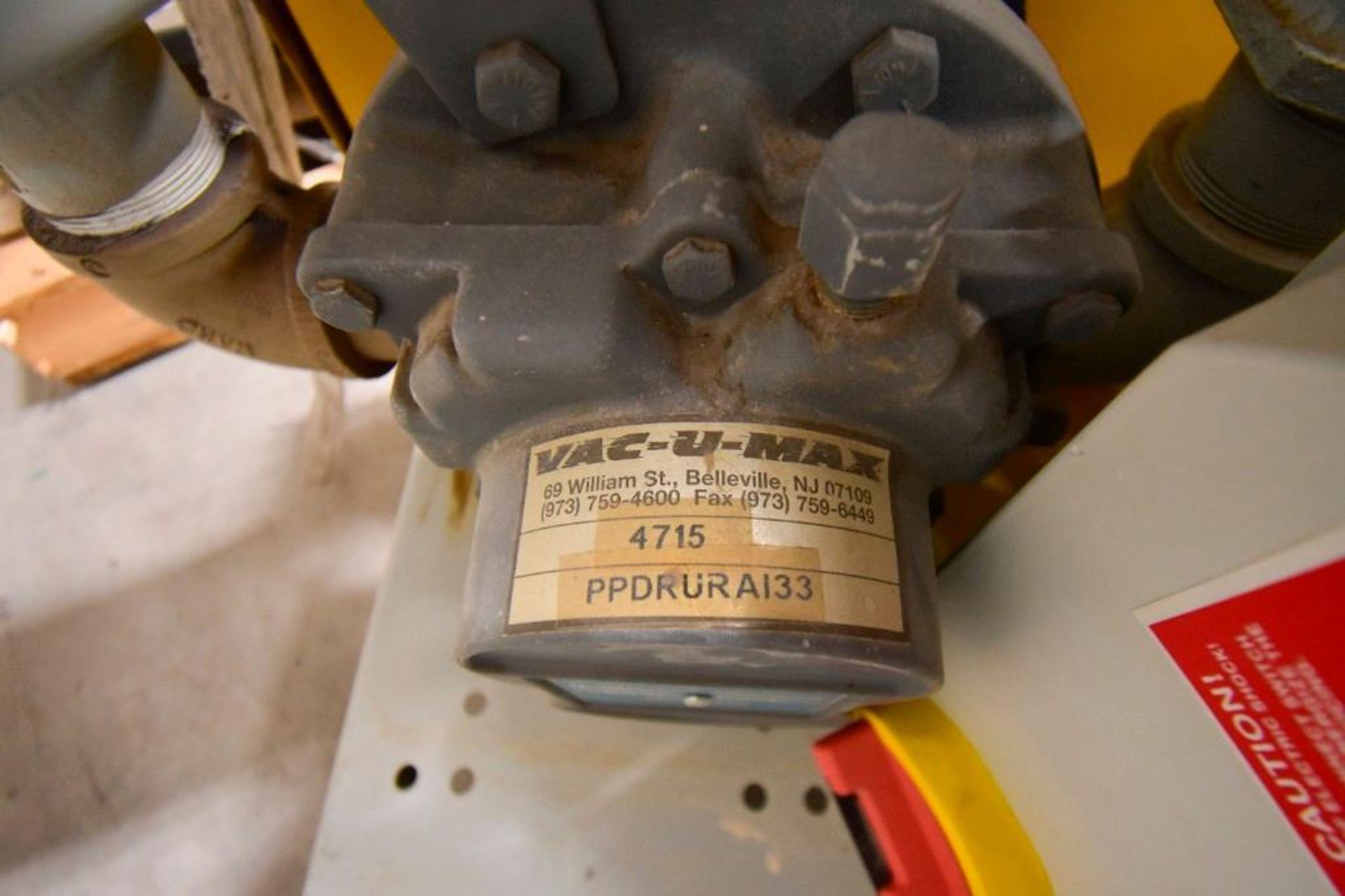 Vac - U - Max Pneumatic Conveyor Vacuum Blower - Image 4 of 5